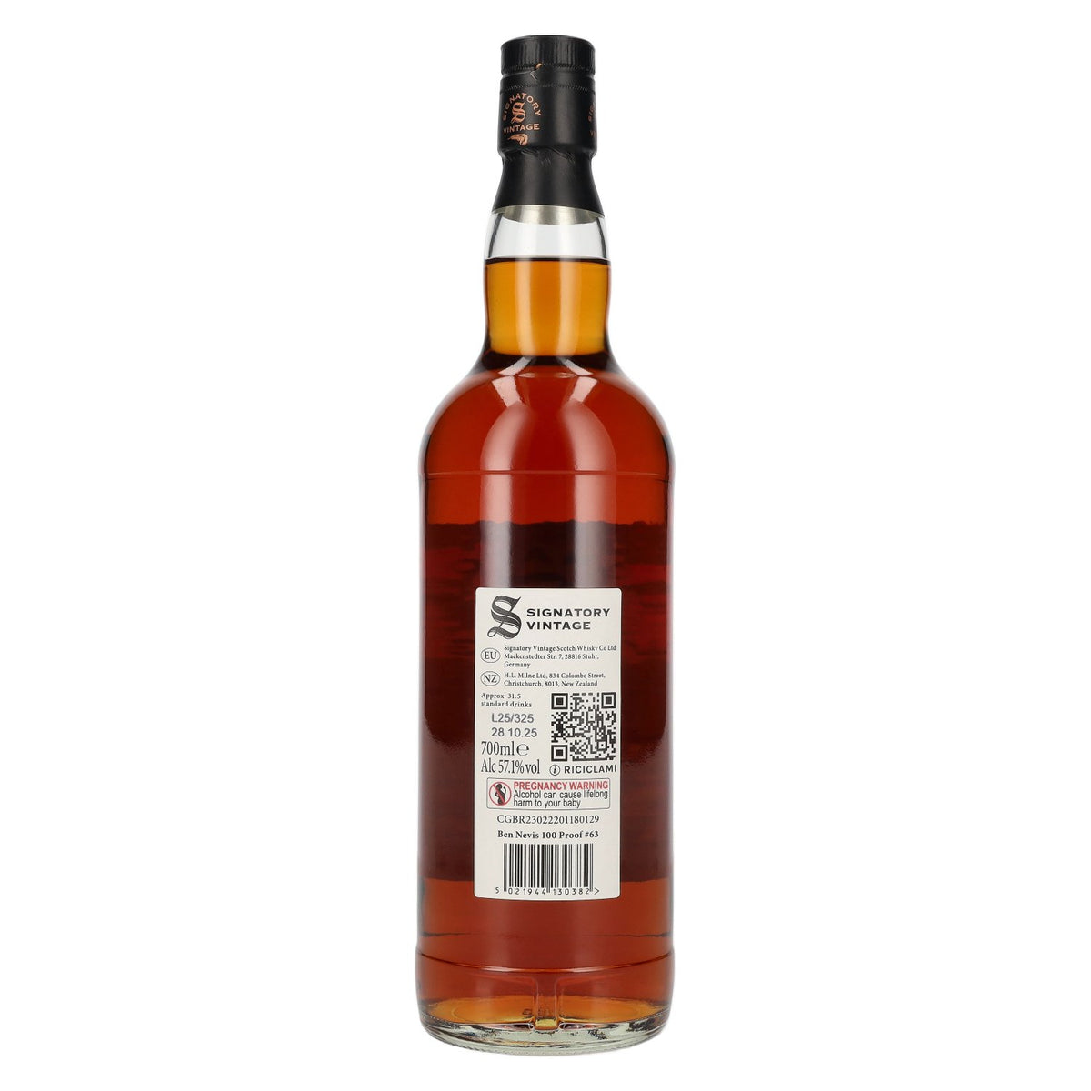 Signatory Vintage 100 Proof Edition Ben Nevis 10 Years Old Single Malt #63 2014 57.1% vol. 0.7l