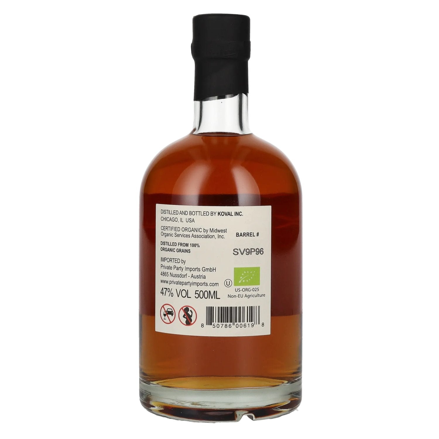 Koval BOURBON Single Barrel Whiskey 47% Vol. 0,5l
