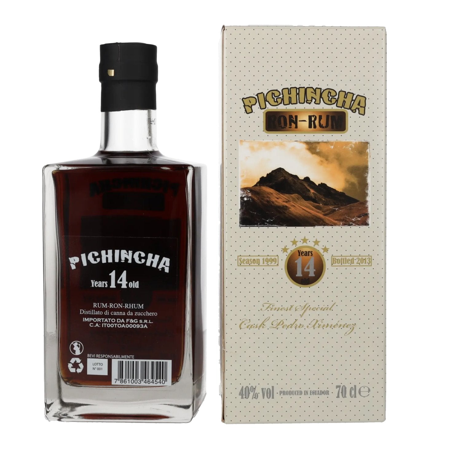 Pichincha Rum 14 Years Finest Special Cask Pedro Ximénez 40% Vol. 0,7l in Geschenkbox