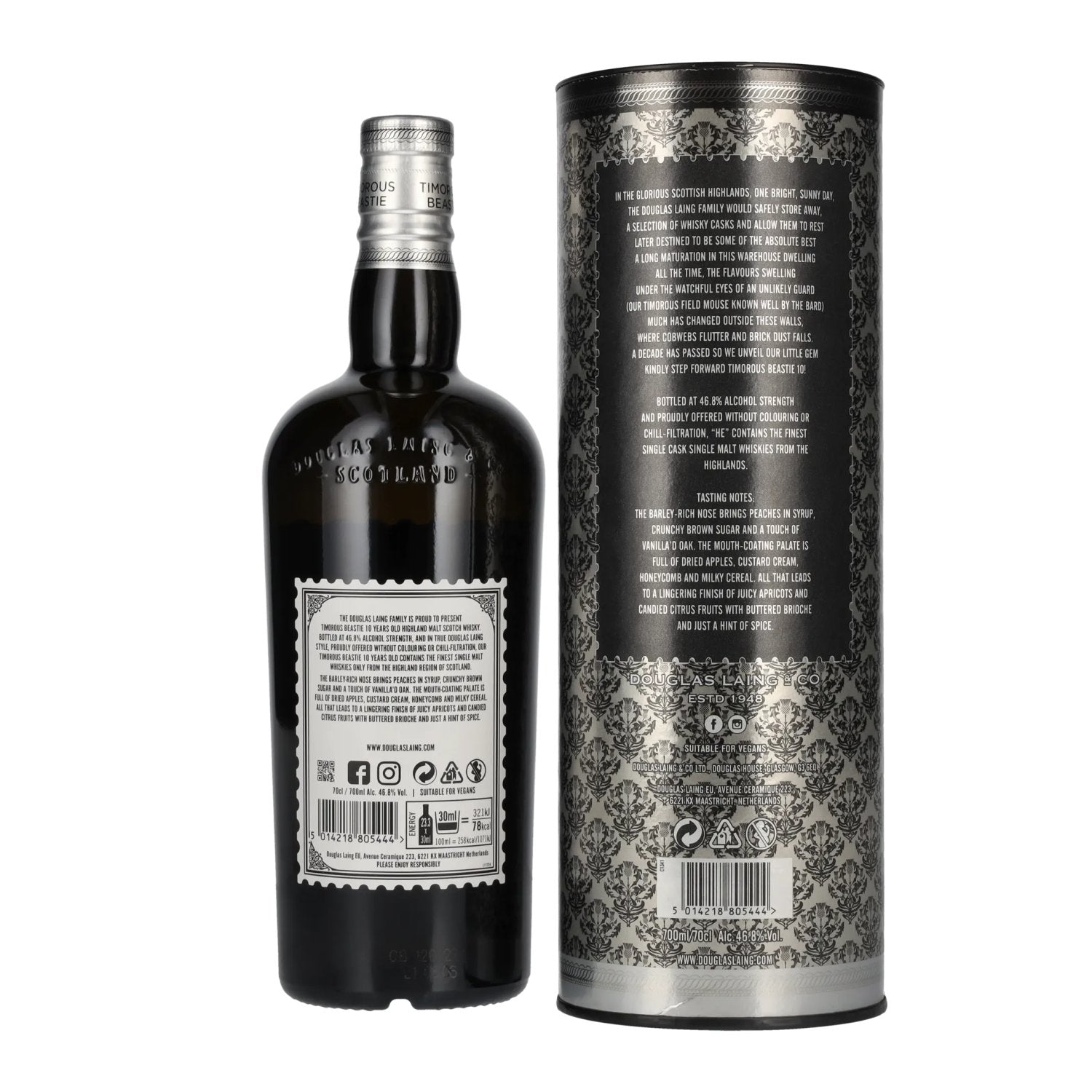 Douglas Laing TIMOROUS BEASTIE 10 Years Old Small Batch Release 46,8% Vol. 0,7l in gift box