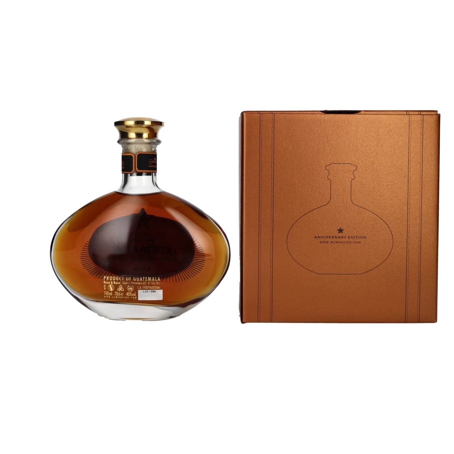 Rum Nation Guatemala XO 20th Anniversary Edition 40% Vol. 0,7l in Geschenkbox