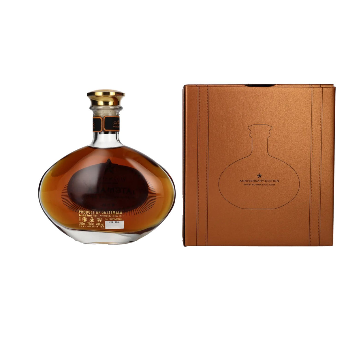 Rum Nation Guatemala XO 20th Anniversary Edition 40% Vol. 0,7l in Geschenkbox