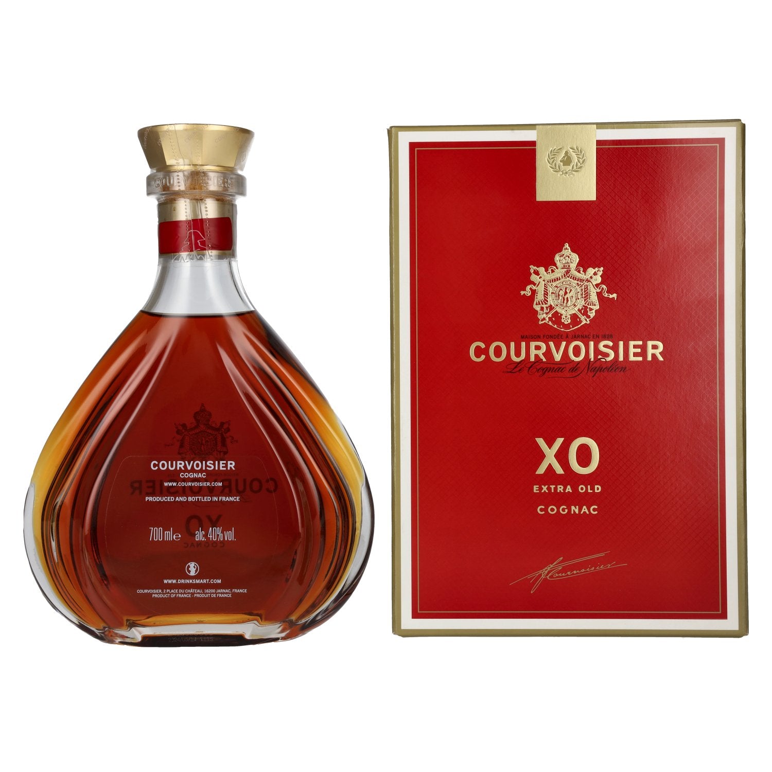 Courvoisier XO Le Cognac de Napoléon 40% vol. 0,7l en boîte cadeau