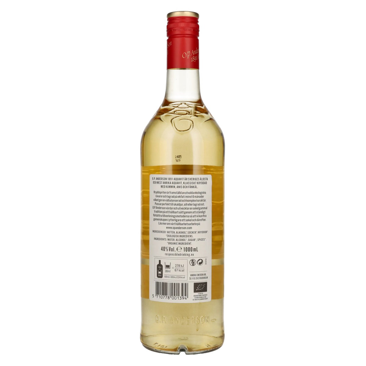 O.P. Anderson Aquavit Original 40% Vol. 1l