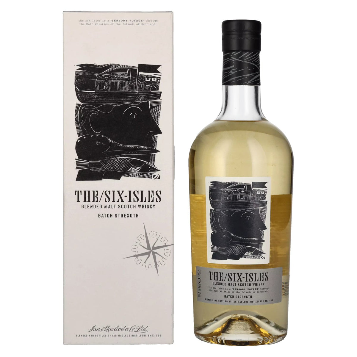 The Six Isles Blended Malt Scotch Whisky BATCH STRENGTH 58% Vol. 0,7l in gift box