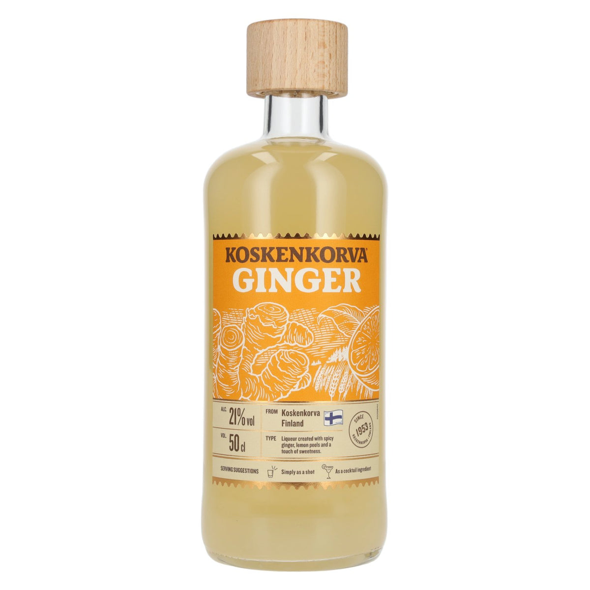 Koskenkorva GINGER Flavoured Liqueur 21% Vol. 0,5l