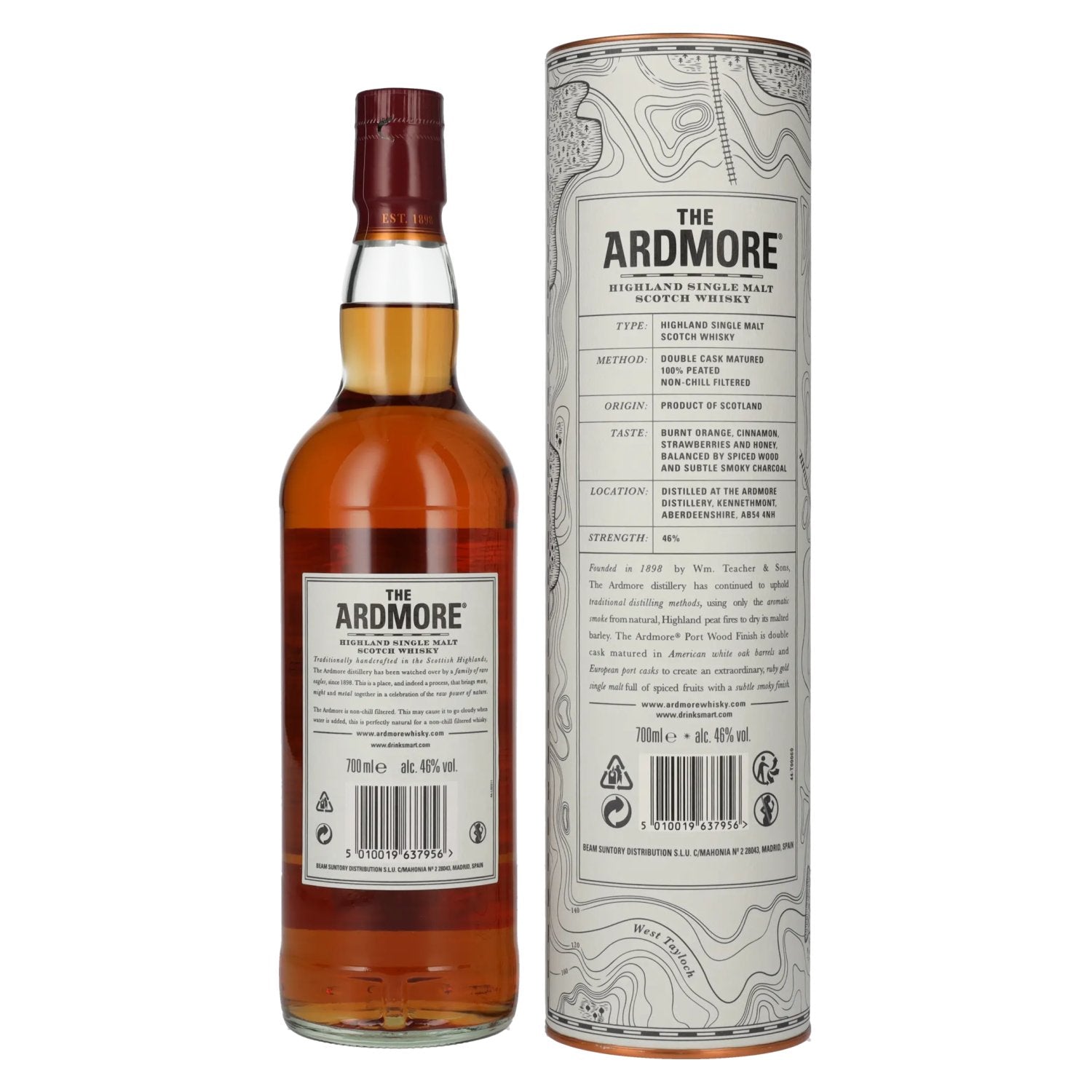 The Ardmore 12 Years Old PORT WOOD FINISH 46% Vol. 0,7l in Geschenkbox