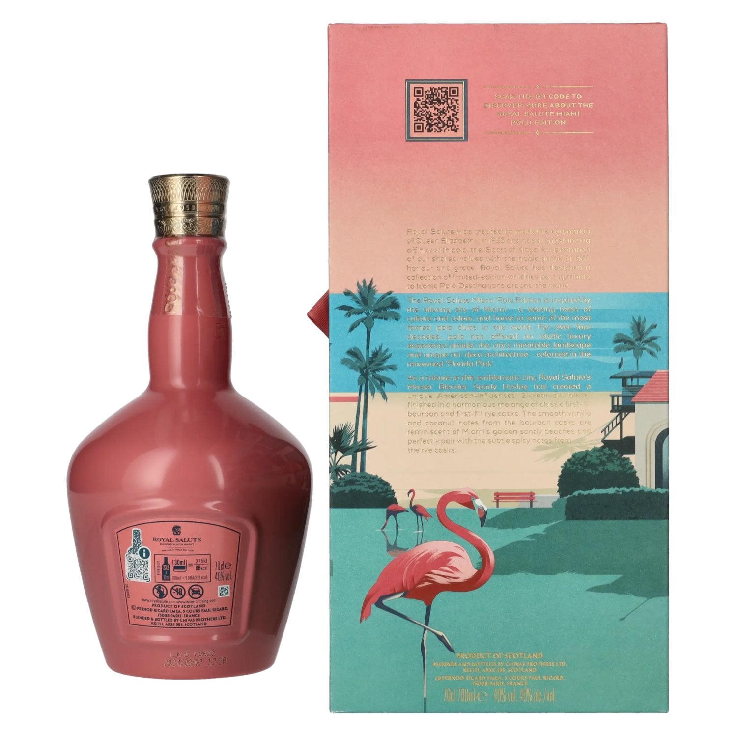 Royal Salute 21 Years Old THE MIAMI POLO EDITION Blended Scotch Whisky 40% Vol. 0,7l in gift box