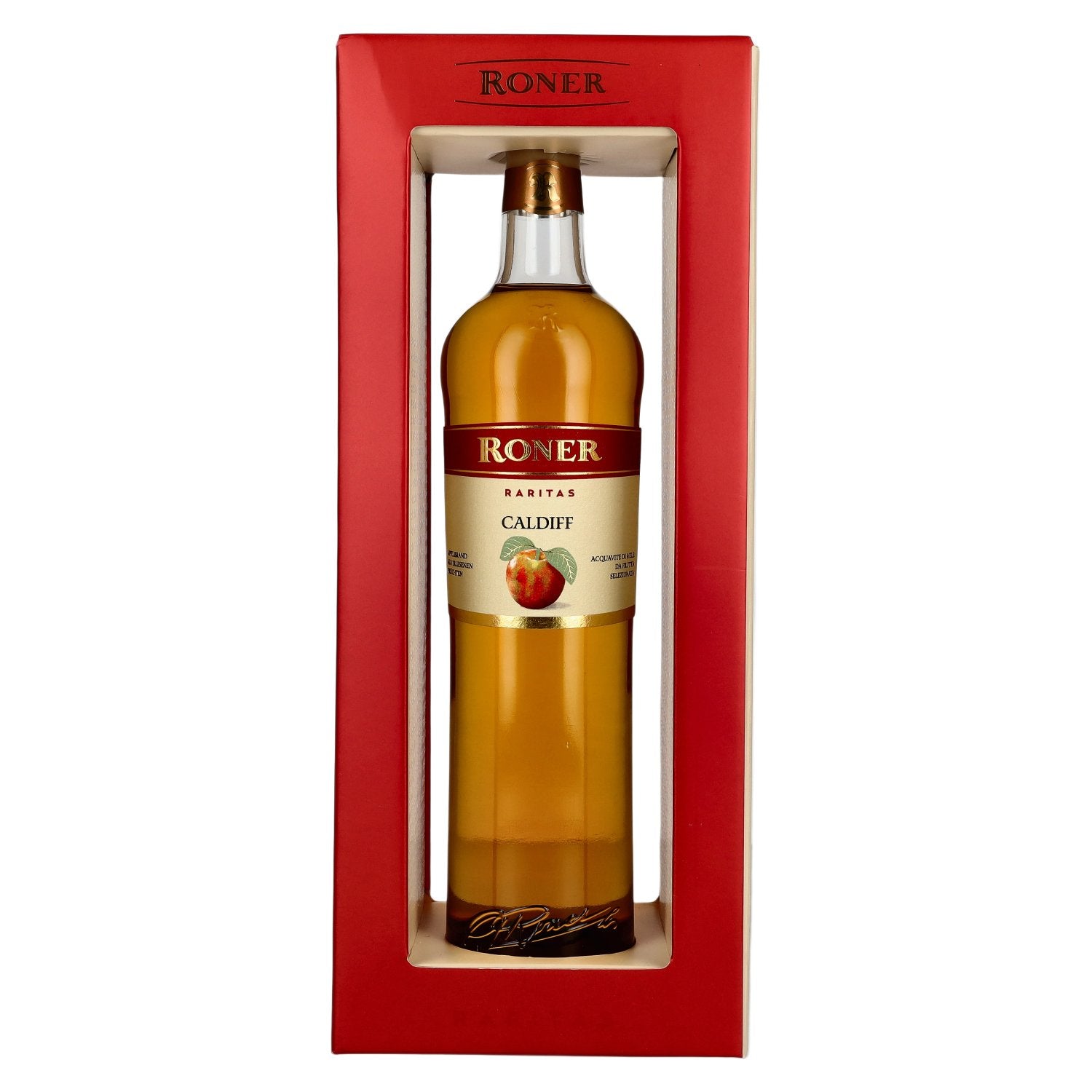 Roner Caldiff Apfelbrand 43% Vol. 0,5l in Geschenkbox