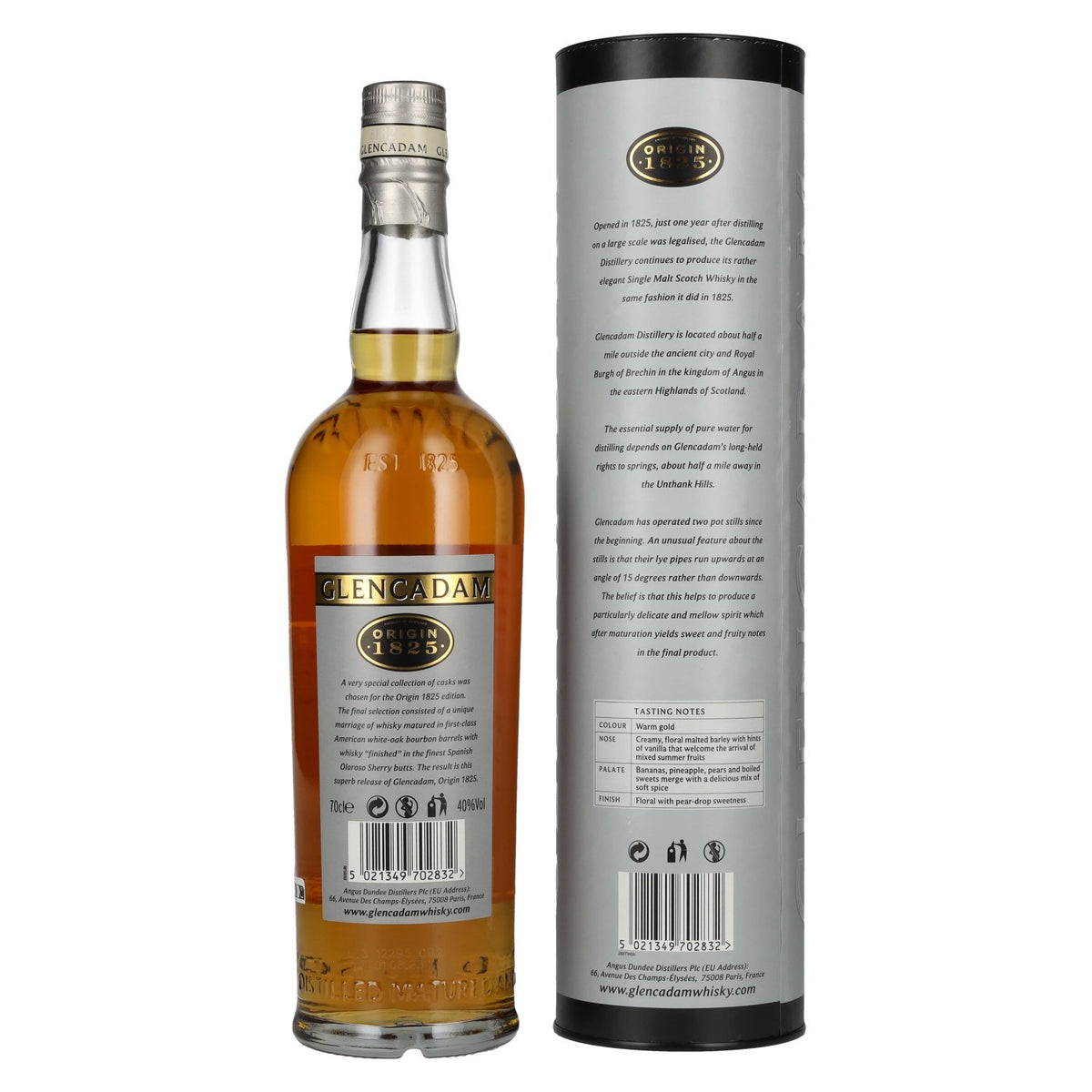 Glencadam Origin 1825 The Rather Elegant 40% vol. 0,7l en boîte cadeau