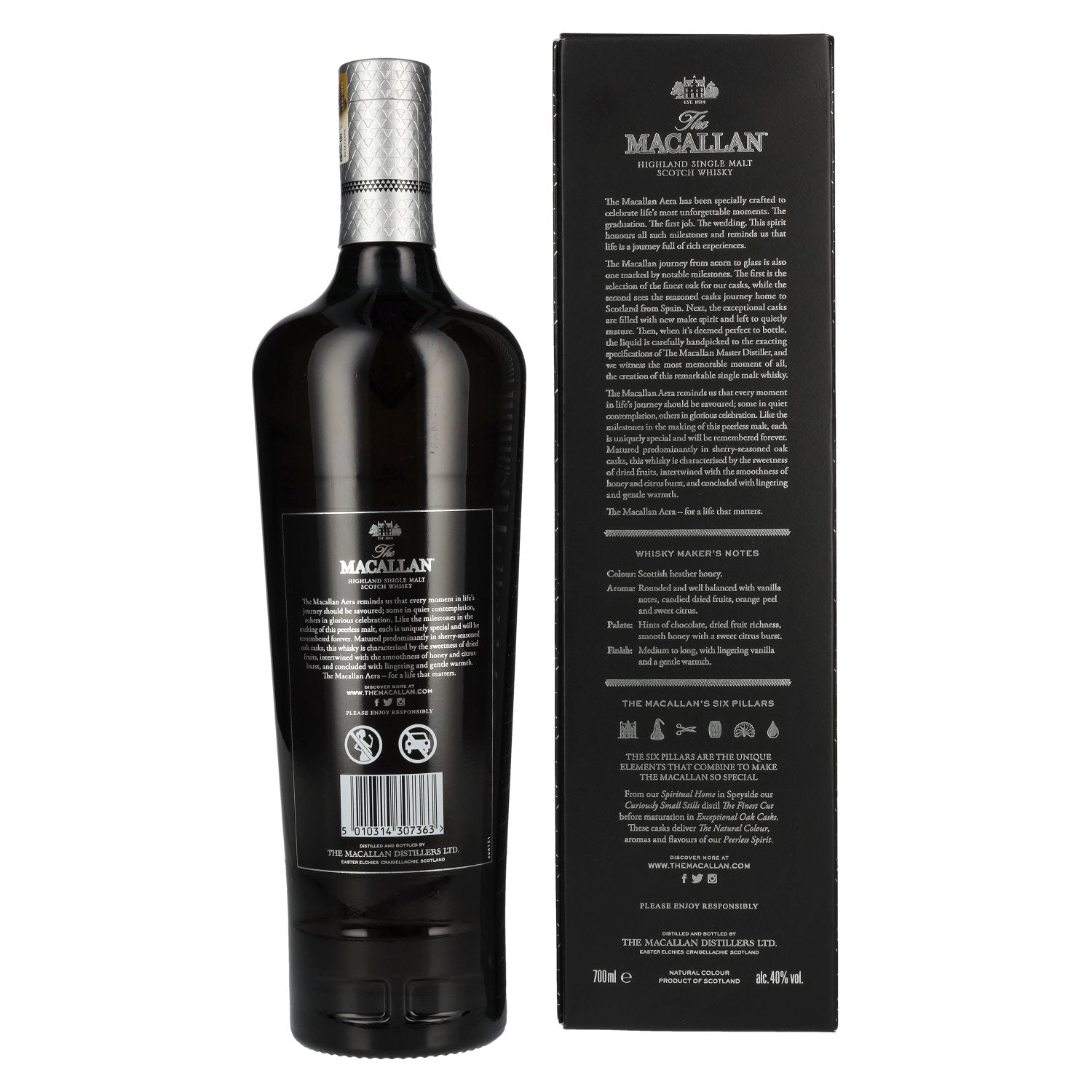 The Macallan AERA Highland Single Malt 40% Vol. 0,7l in Geschenkbox