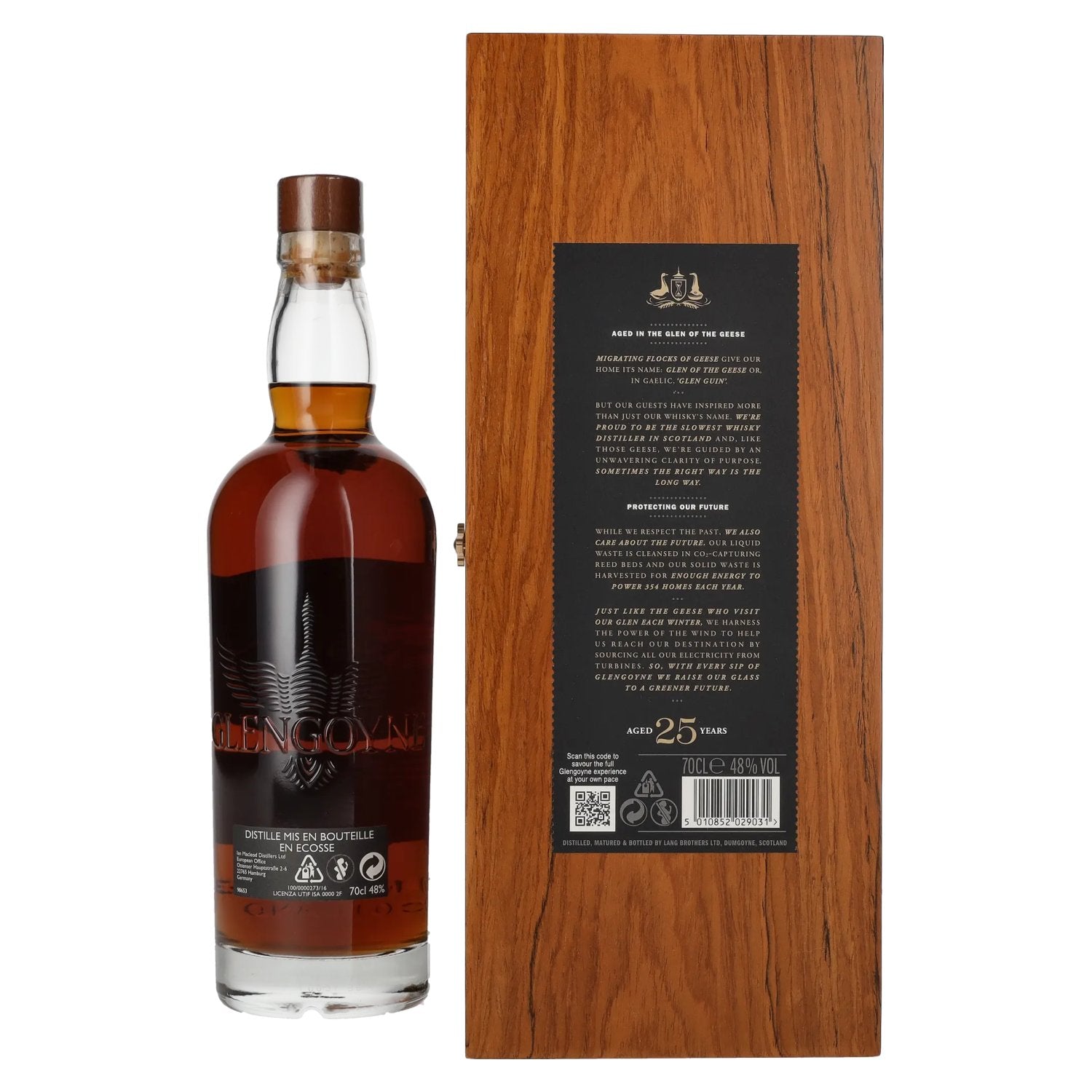 Glengoyne 25 Years Old Highland Single Malt 48% Vol. 0,7l in Holzkiste