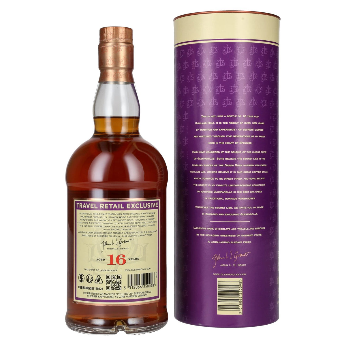 Glenfarclas 16 Years Old Highland Single Malt Scotch Whisky 46% Vol. 0,7l en coffret cadeau