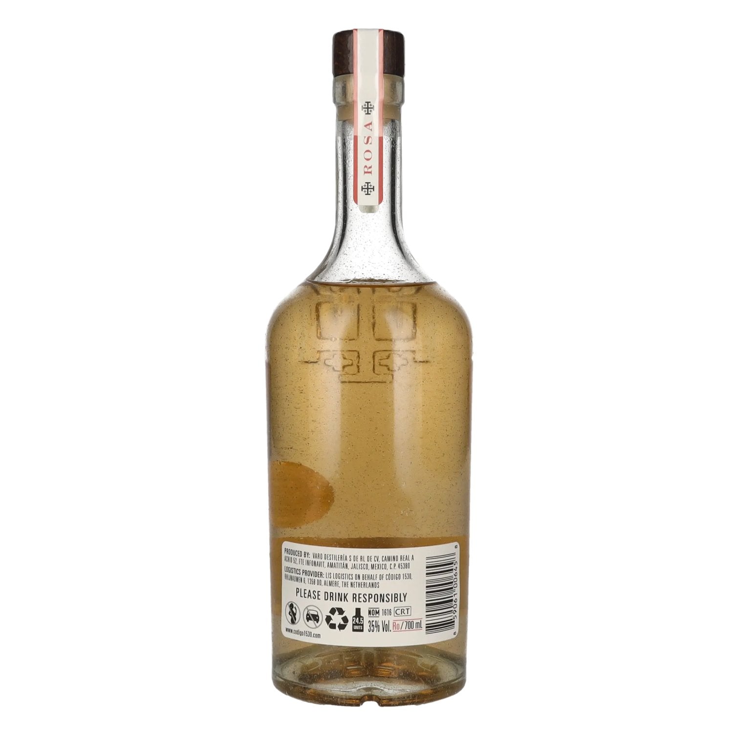 Código 1530 ROSA BLANCO Tequila 35% Vol. 0,7l