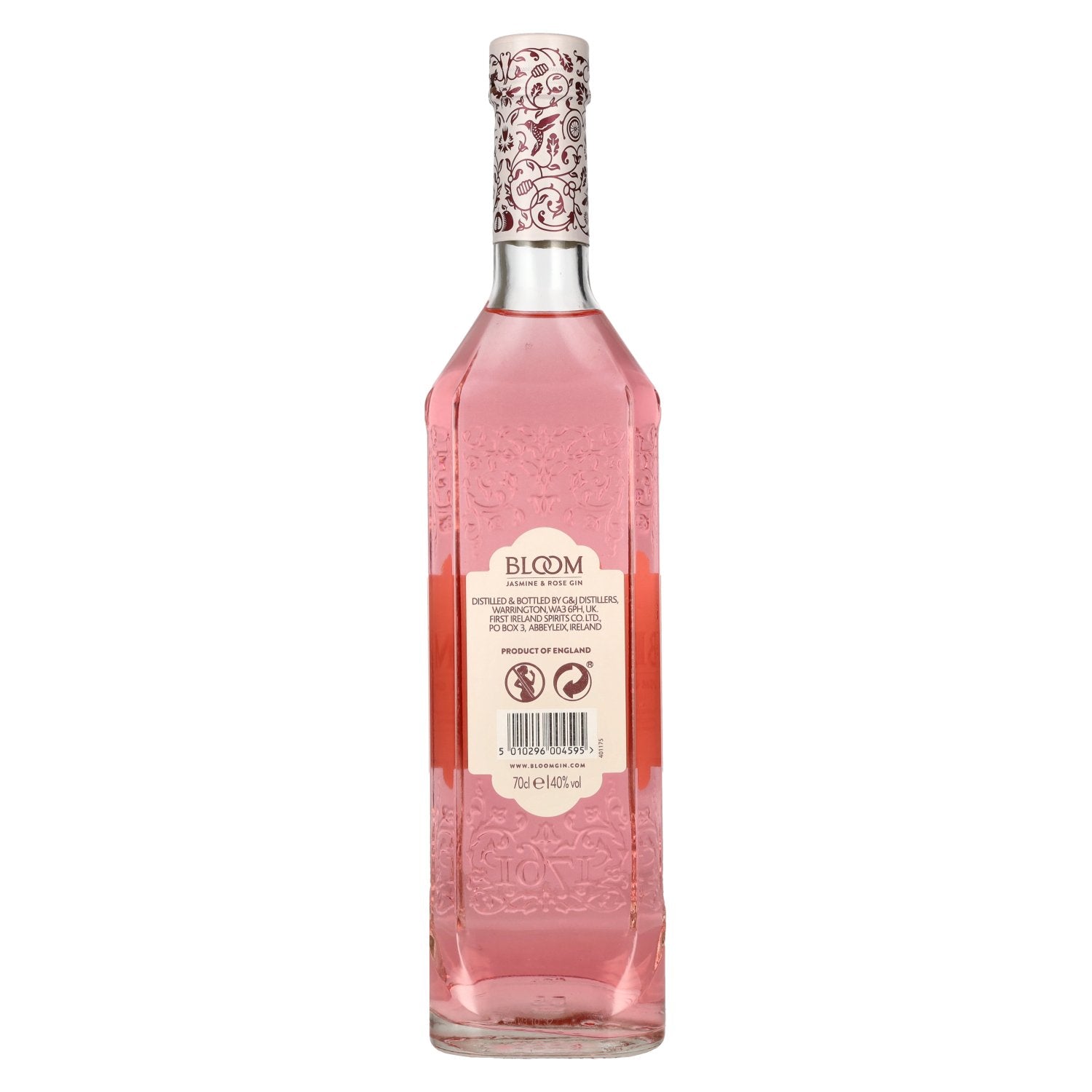 Bloom JASMINE & ROSE GIN Limited Edition 40% Vol. 0,7l
