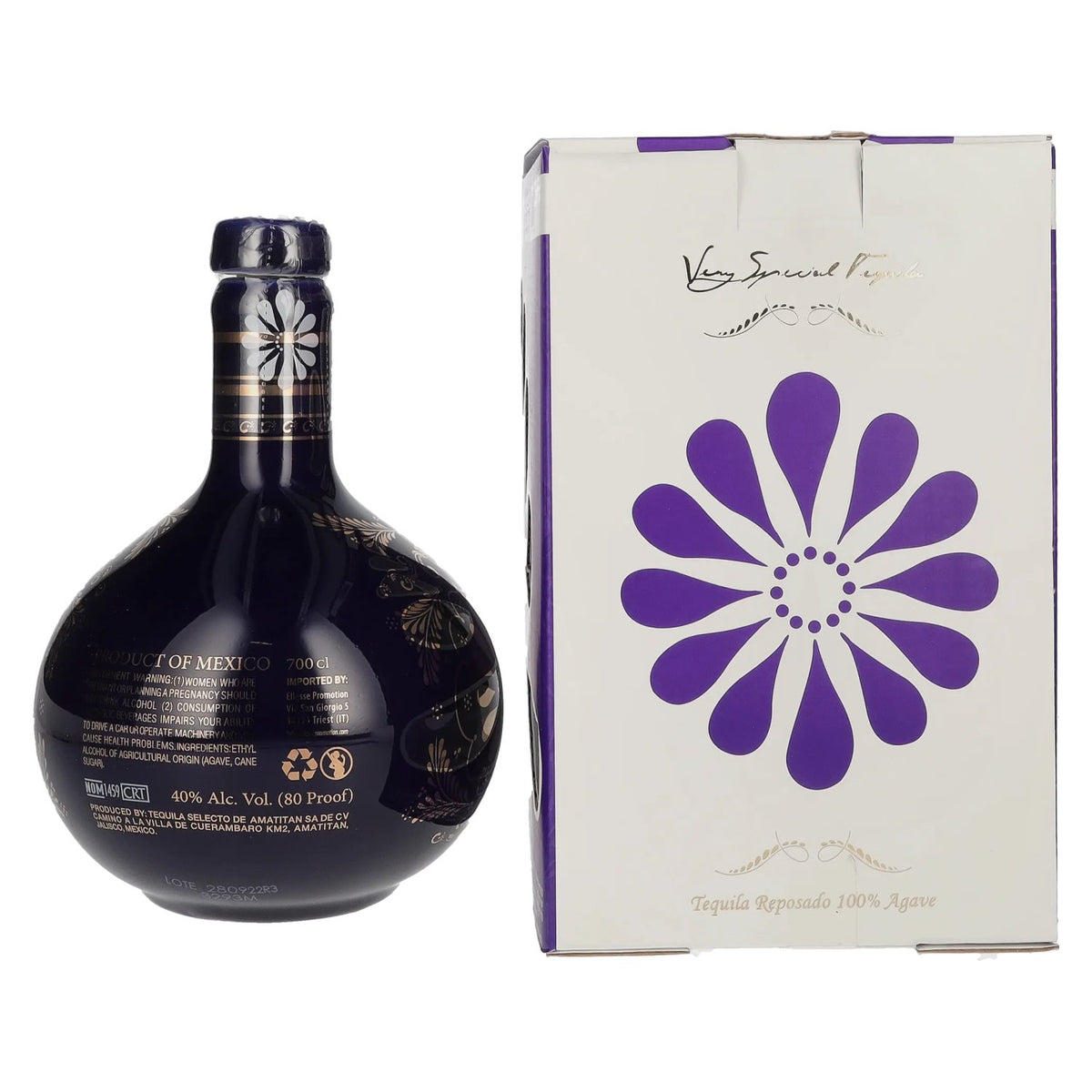 Grand Mayan REPOSADO Tequila 100% de Agave 40% Vol. 0,7l en boîte cadeau