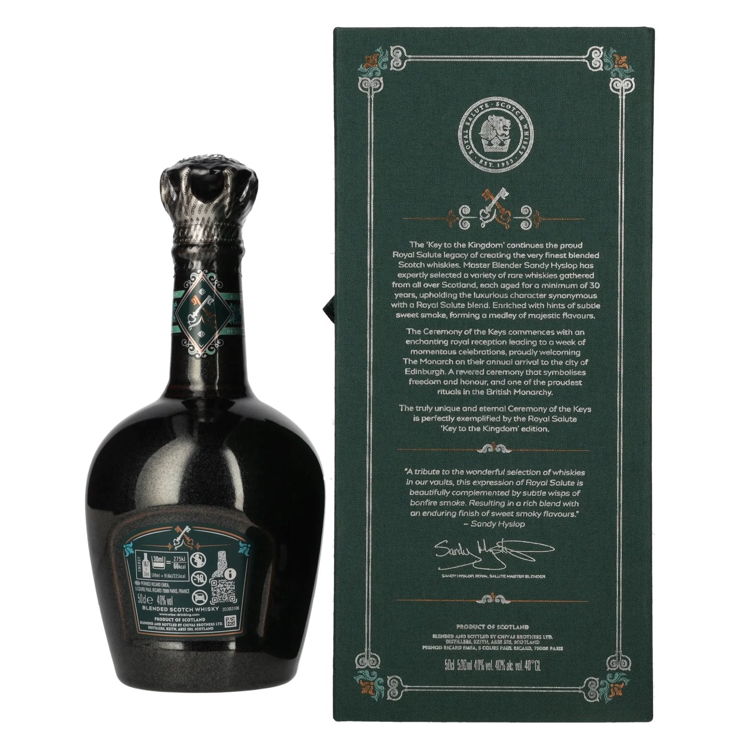 Royal Salute 30 Years Old KEY TO THE KINGDOM Blended Scotch Whisky 40% Vol. 0,5l in gift box