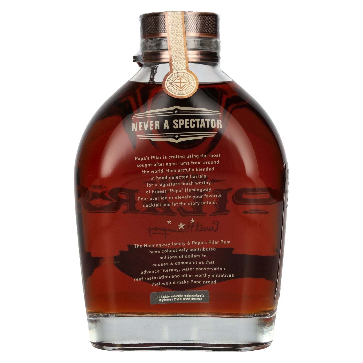 Papa's Pilar RYE WHISKEY BARREL 86 Proof Rum 43% Vol. 0,7l