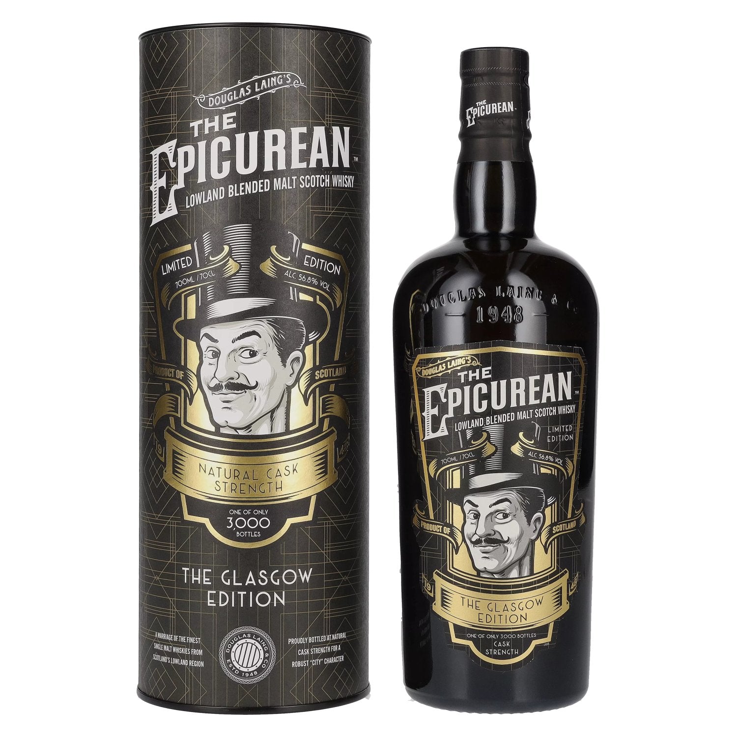 Douglas Laing THE EPICUREAN Glasgow Limited Edition 2022 56,8% Vol. 0,7l in gift box