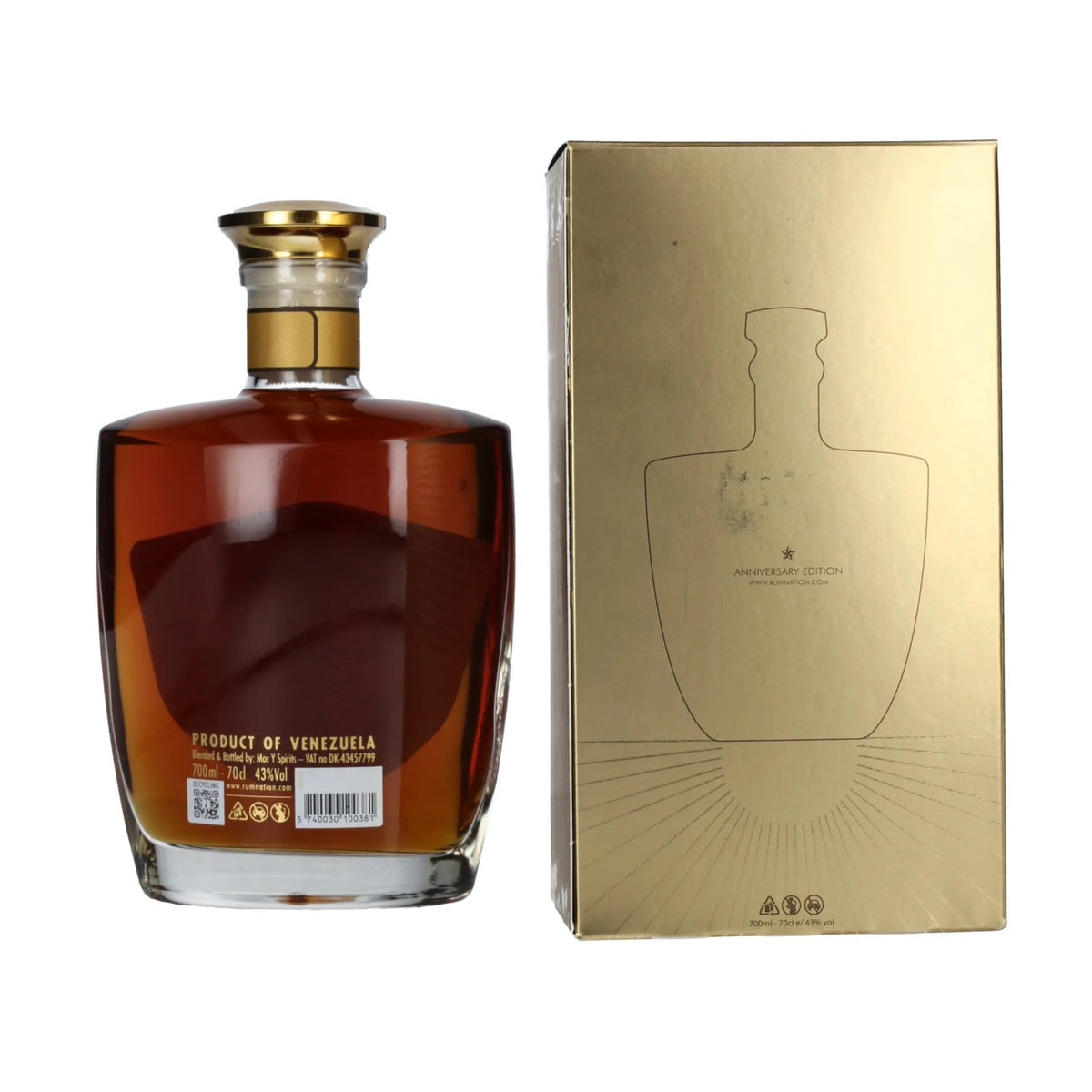 Rum Nation Venezuela XO 25th Anniversary Edition 43% Vol. 0,7l in Geschenkbox