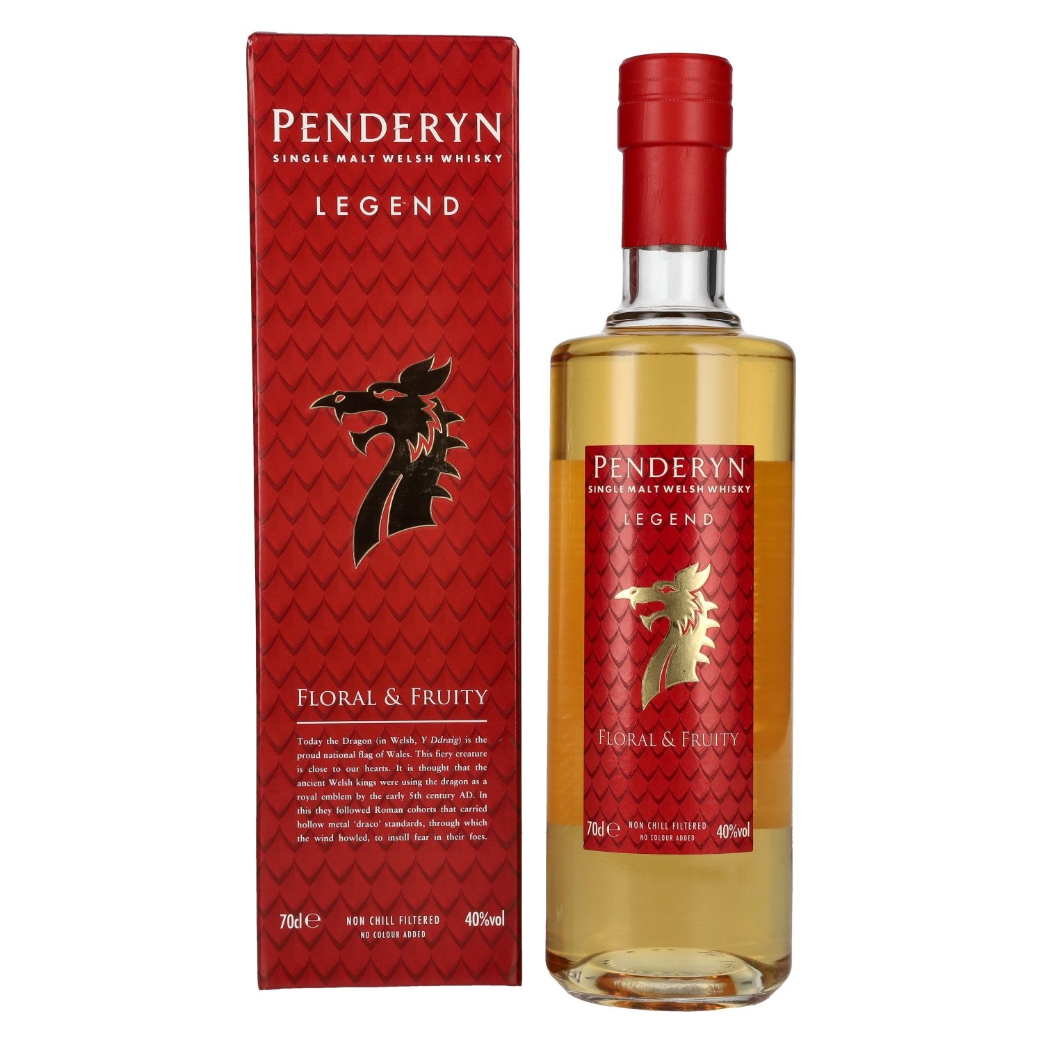 Penderyn LEGEND Single Malt Welsh Whiskey 40% Vol. 0,7l in gift box