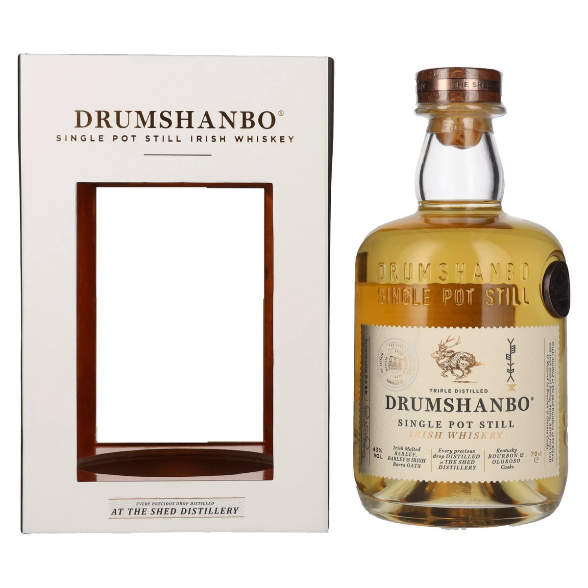 Drumshanbo Single Pot Still Irish Whiskey 43% Vol. 0,7l in gift box