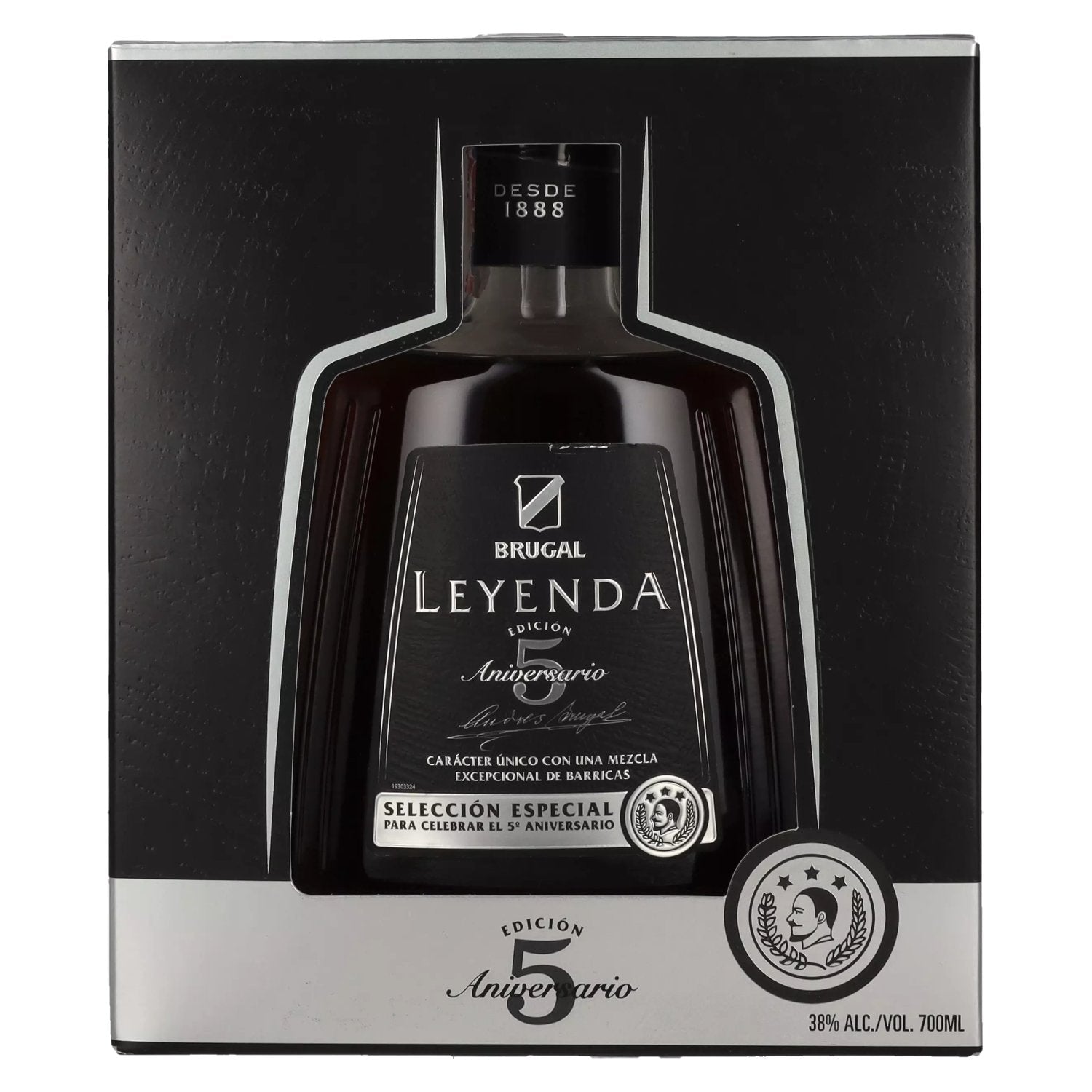 Brugal LEYENDA 5 Years Old Selección Especial 38% Vol. 0,7l en boîte cadeau