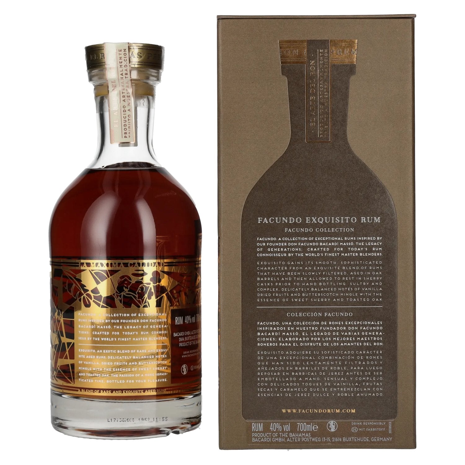 Facundo EXQUISITO Rhum 40% vol. 0,7l en boîte cadeau