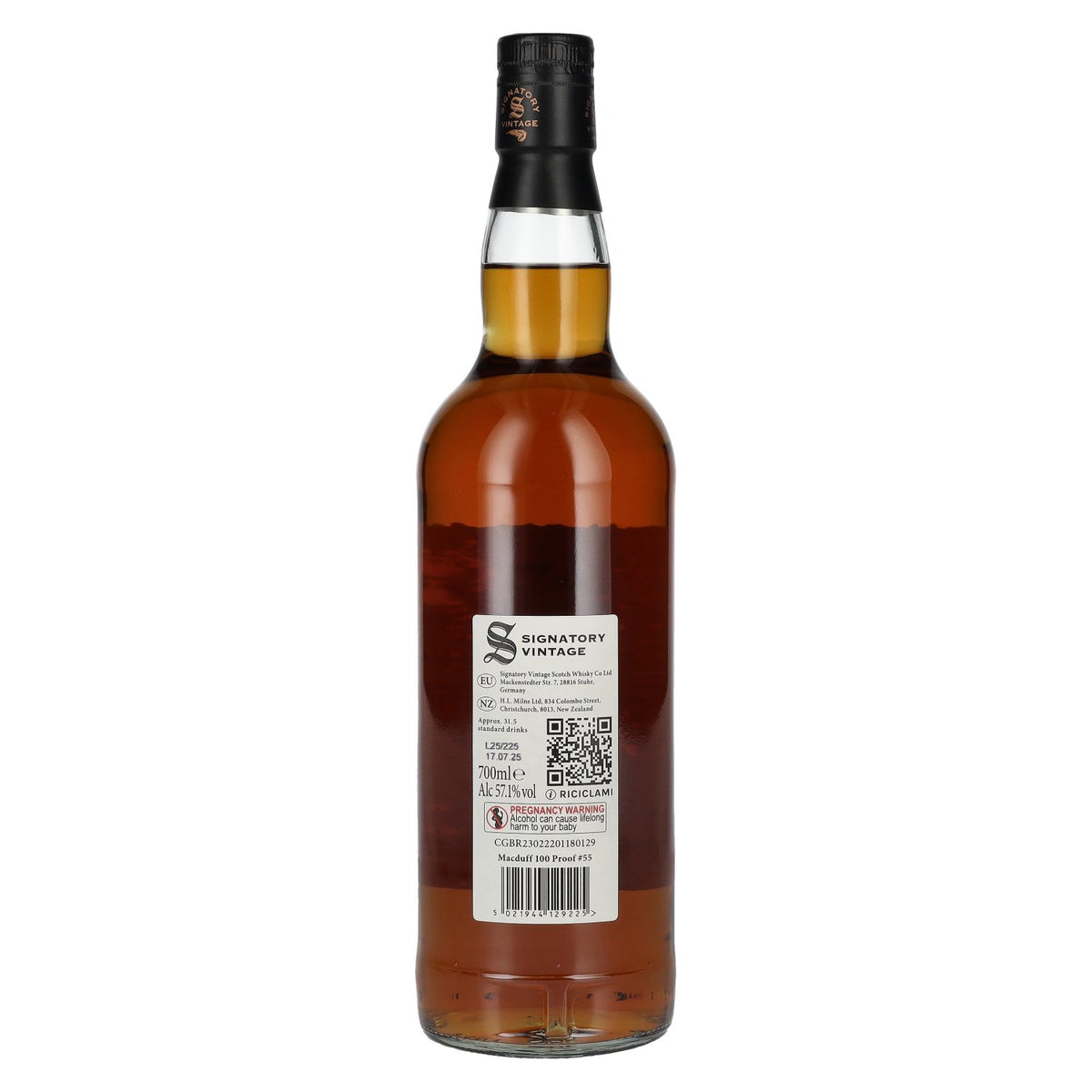 Signatory Vintage 100 Proof Edition MACDUFF 13 Years Old Single Malt #55 2011 57,1% Vol. 0,7l