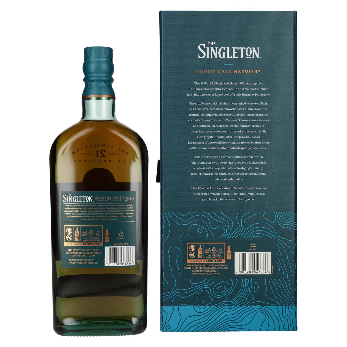 The Singleton Dufftown 21 Years Old TRINITY CASK HARMONY 43% Vol. 0,7l en boîte cadeau