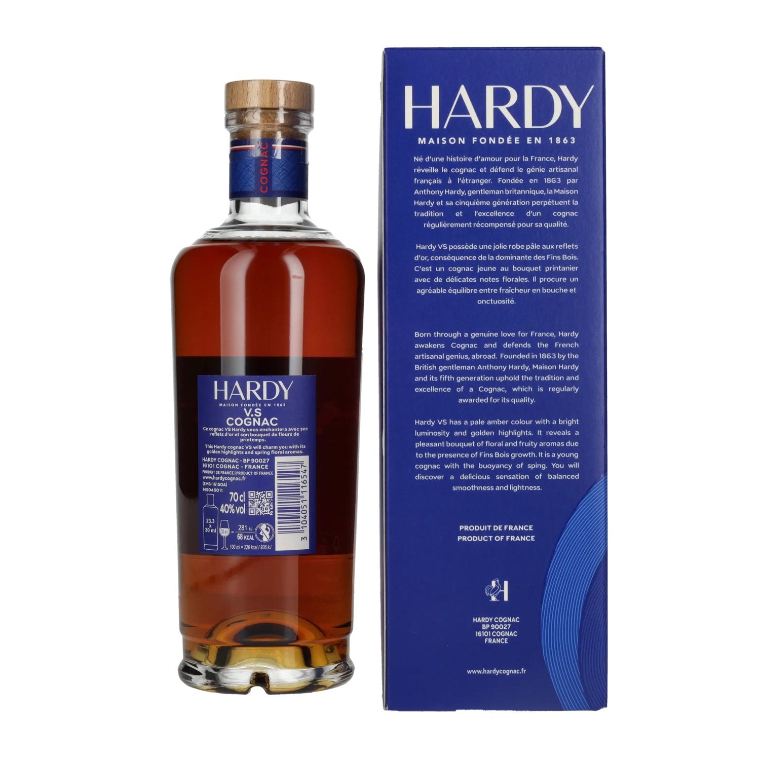 Hardy V.S Fine Cognac 40% Vol. 0,7l in gift box