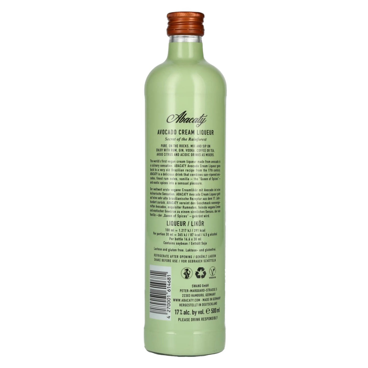Abacaty Liqueur de crème d'avocat 17% vol. 0,5l