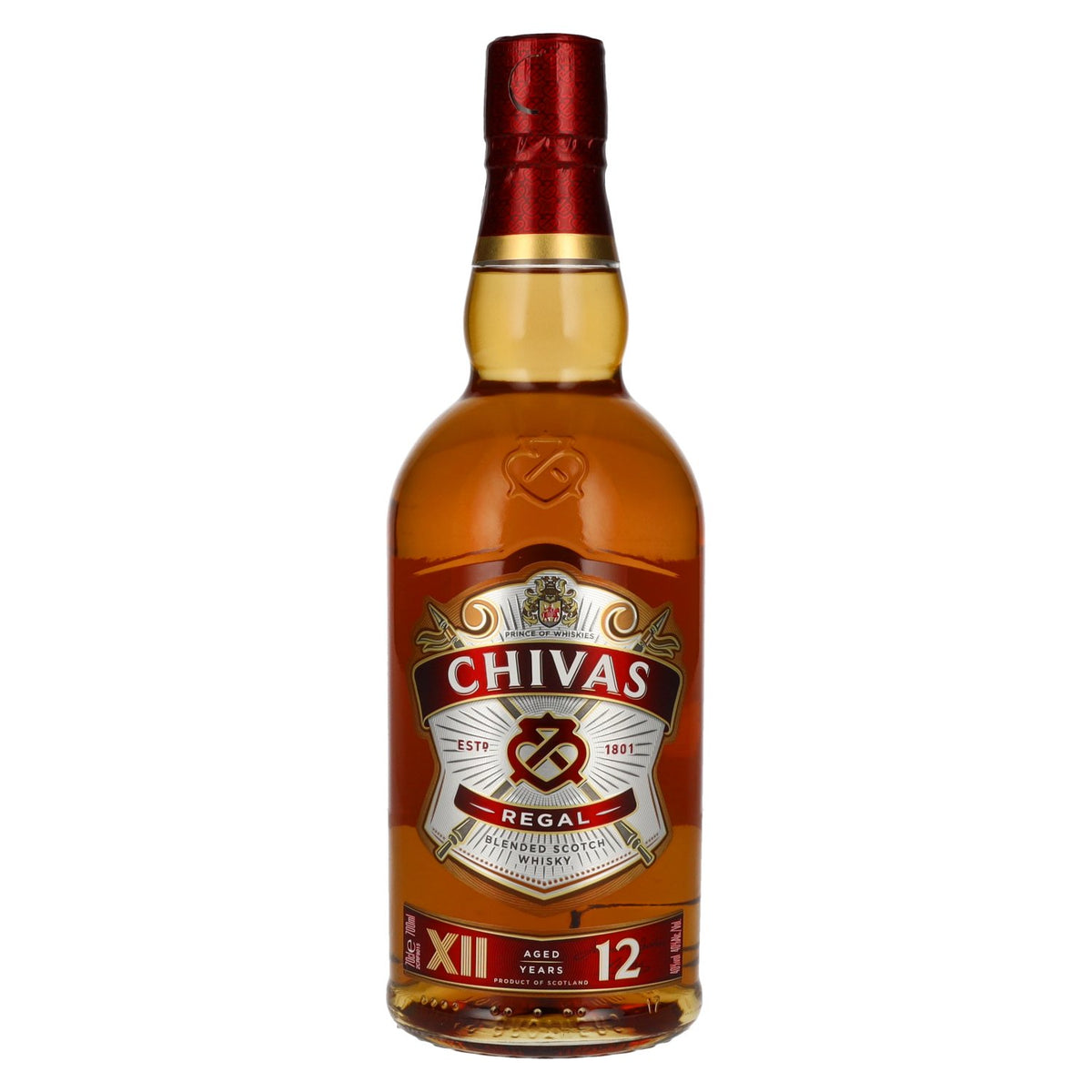 Chivas Regal 12 ans d'âge, whisky écossais blended, 40 % vol., 0,7 l