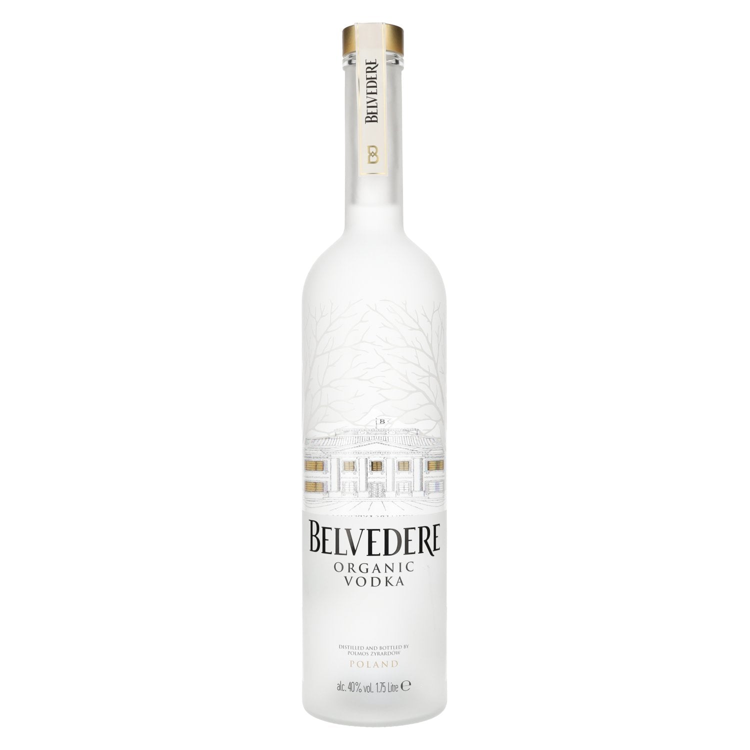 Belvedere Organic Vodka 40% vol. 1,75l + autocollant lumineux LED