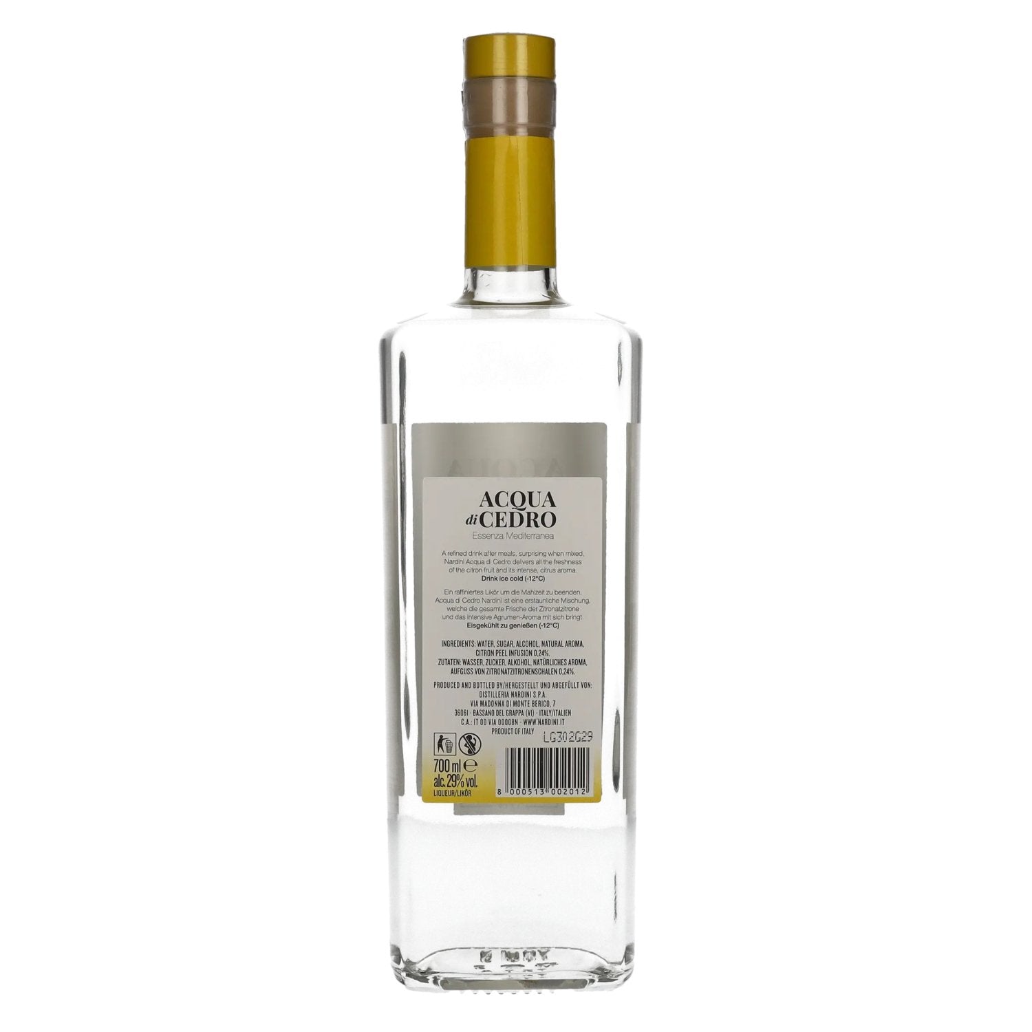 Nardini ACQUA DI CEDRO Liquore Liqueur de citron 29% vol. 0,7l