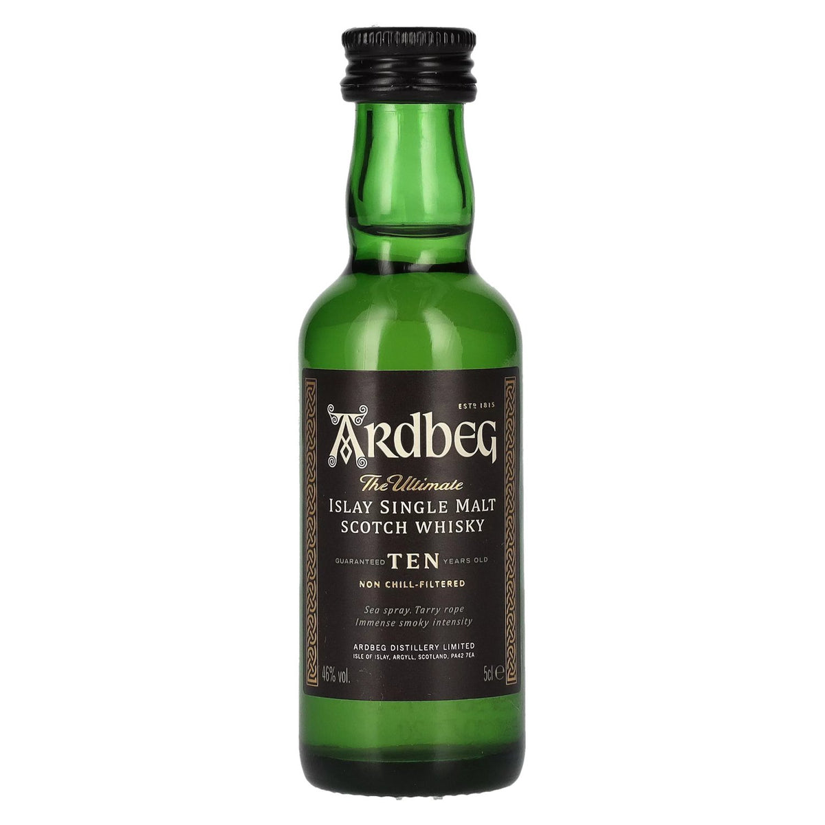 Ardbeg TEN Years Old, single malt d'Islay, 46 % vol., 0,05 l