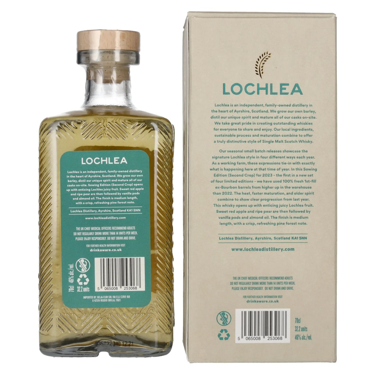 Lochlea SOWING EDITION Second Crop Single Malt Scotch Whisky 46% Vol. 0,7l in Geschenkbox