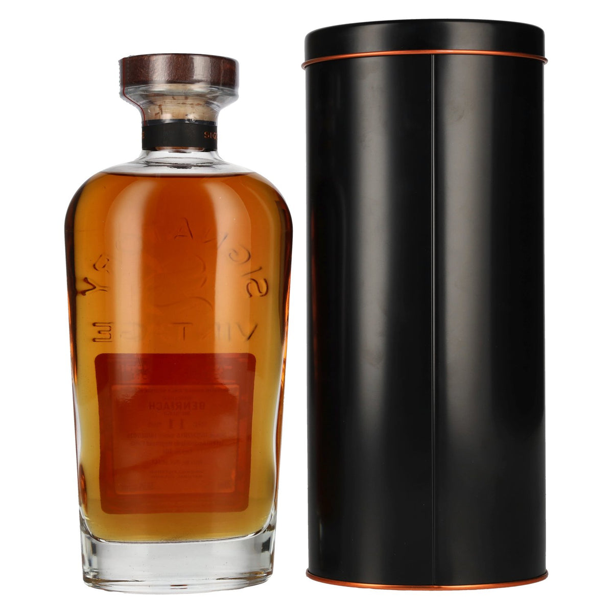 Signatory Vintage Benriach 11 Years Old Cask Strength Collection #104 2015 58.5% vol. 0.7l in a tin box