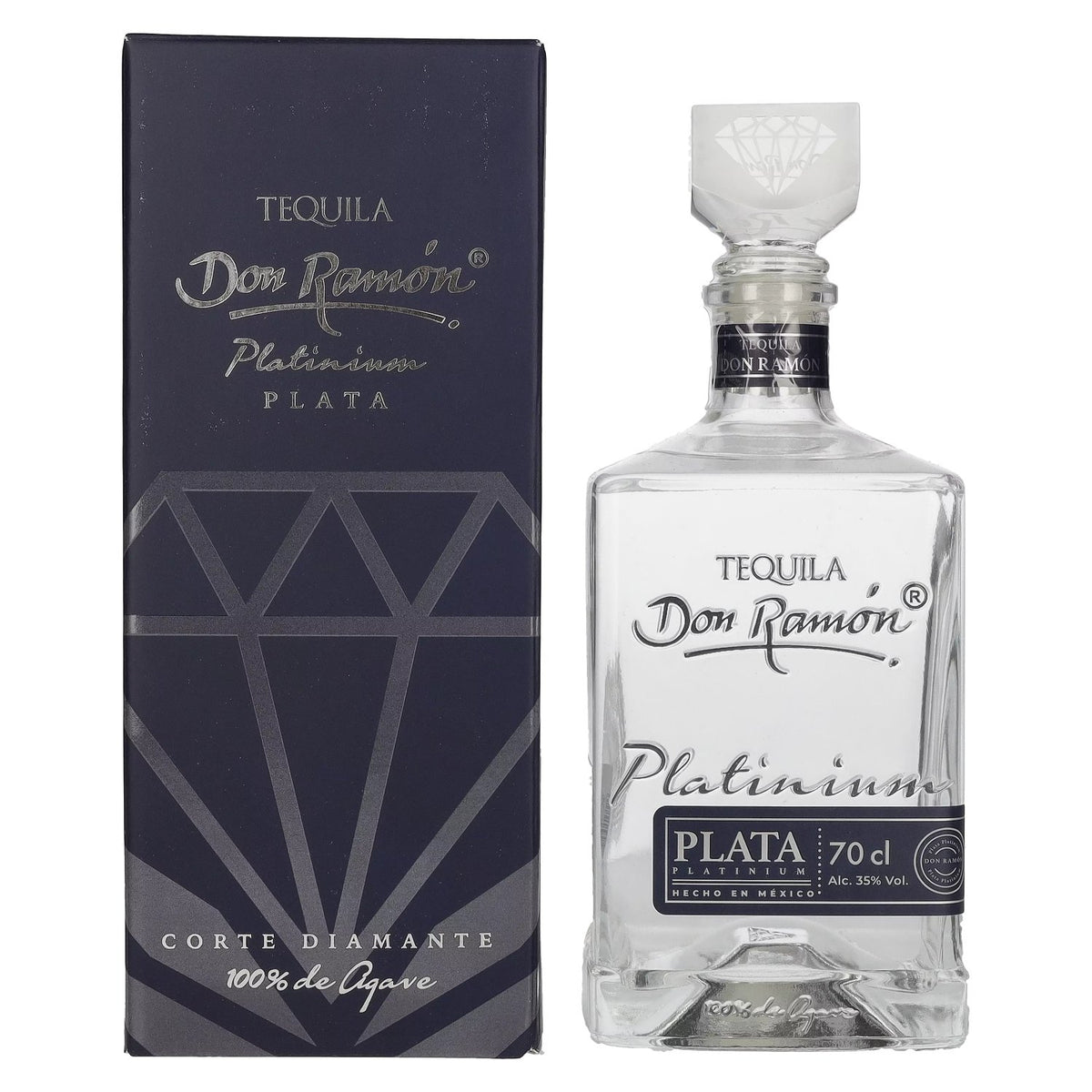 Don Ramón Platinum Plata 100% Agave 35% Vol. 0,7l in gift box
