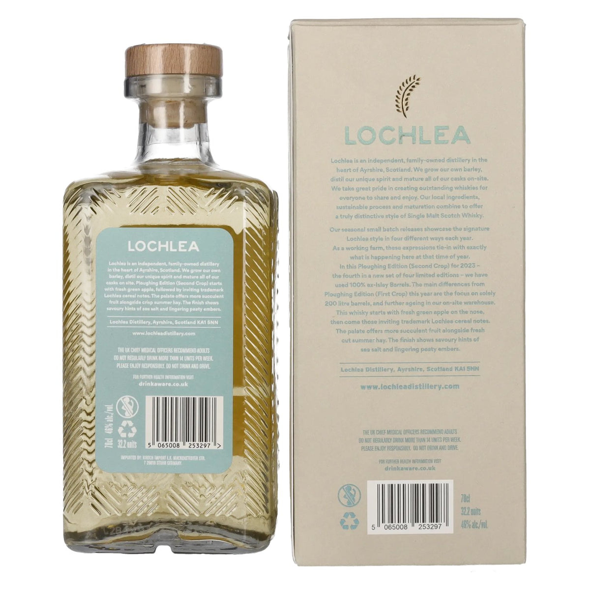 Lochlea PLOUGHING EDITION Second Crop Single Malt Scotch Whisky 46% Vol. 0,7l en coffret cadeau