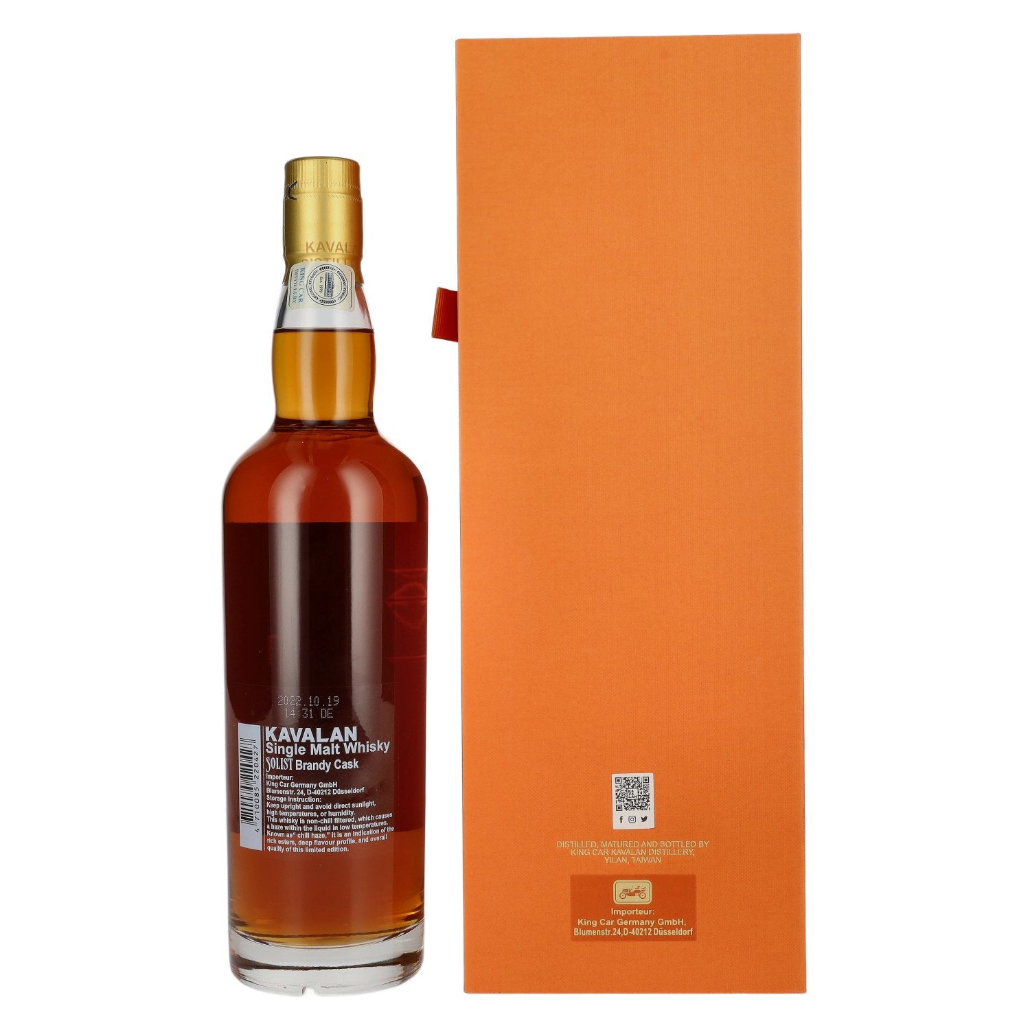 Kavalan SOLIST Brandy Cask 55,6% Vol. 0,7l in Geschenkbox
