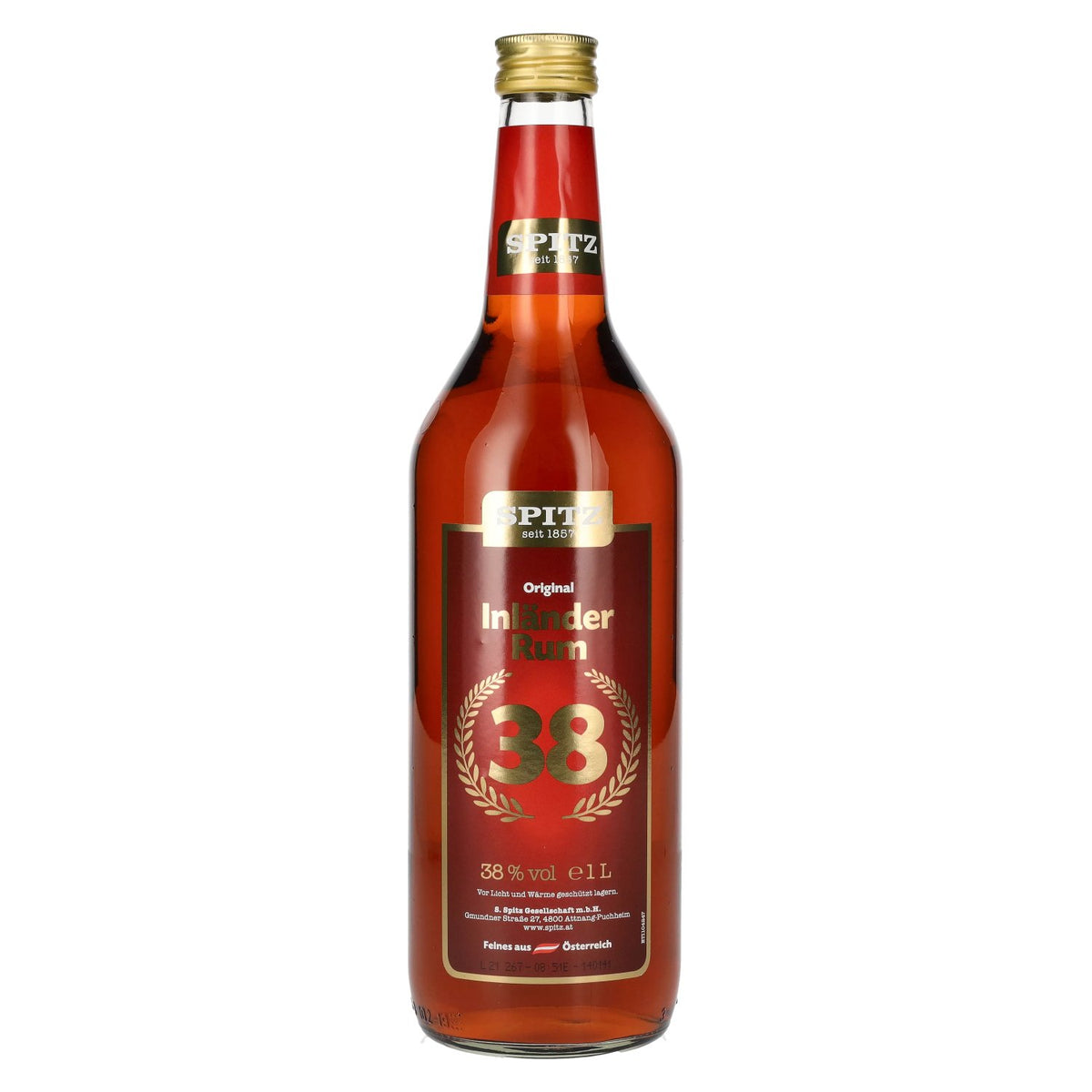 Spitz Inländer Rum 38% vol. 1l