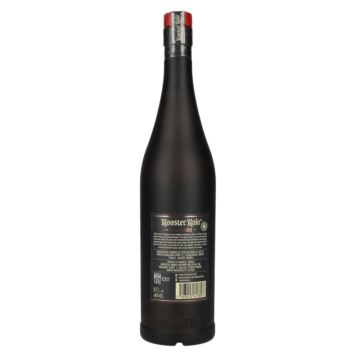 Rooster Rojo AHUMADO Tequila 100% de Agave 40% Vol. 0,7l