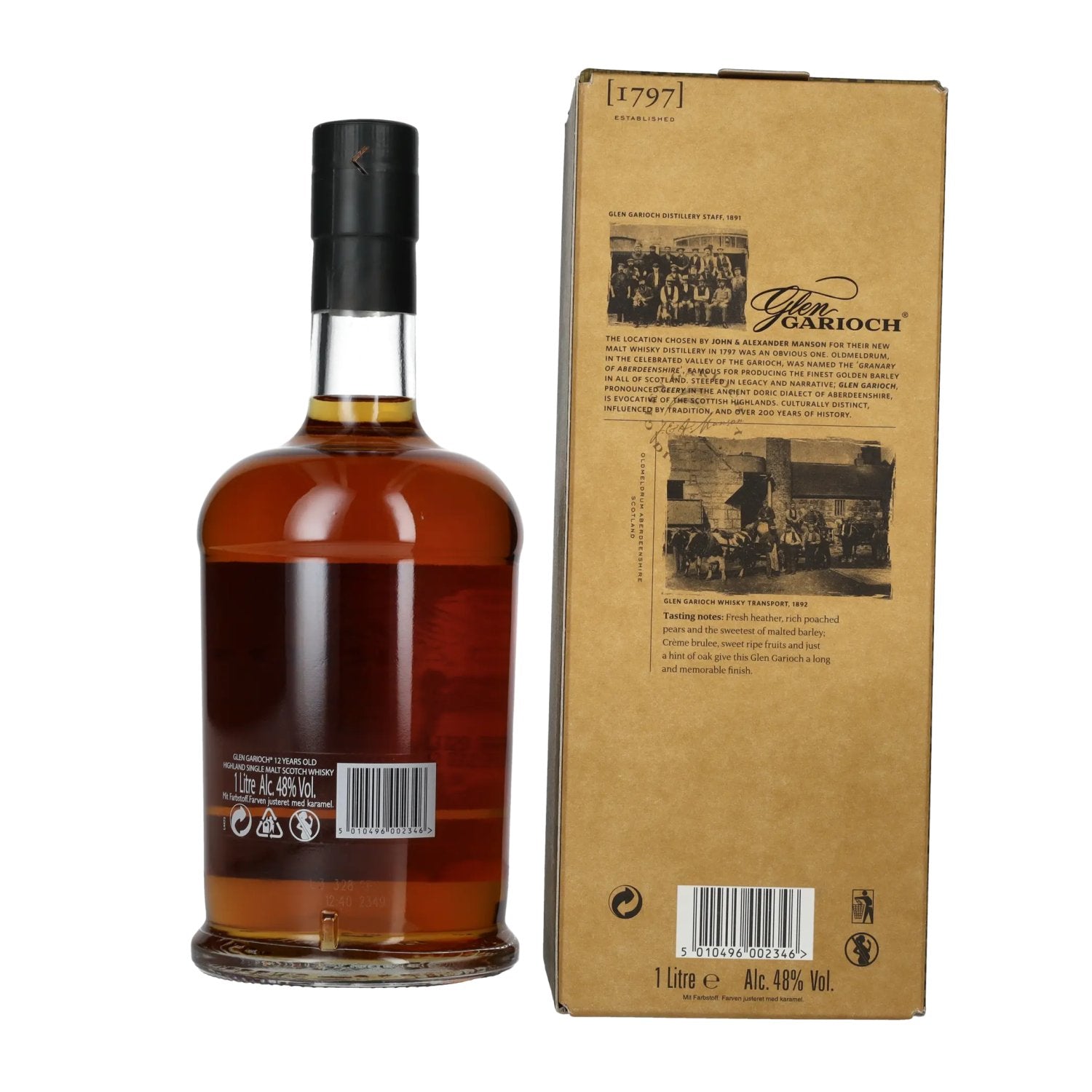 Glen Garioch 12 Years Old Highland Single Malt Scotch Whisky 48% Vol. 1l in Geschenkbox