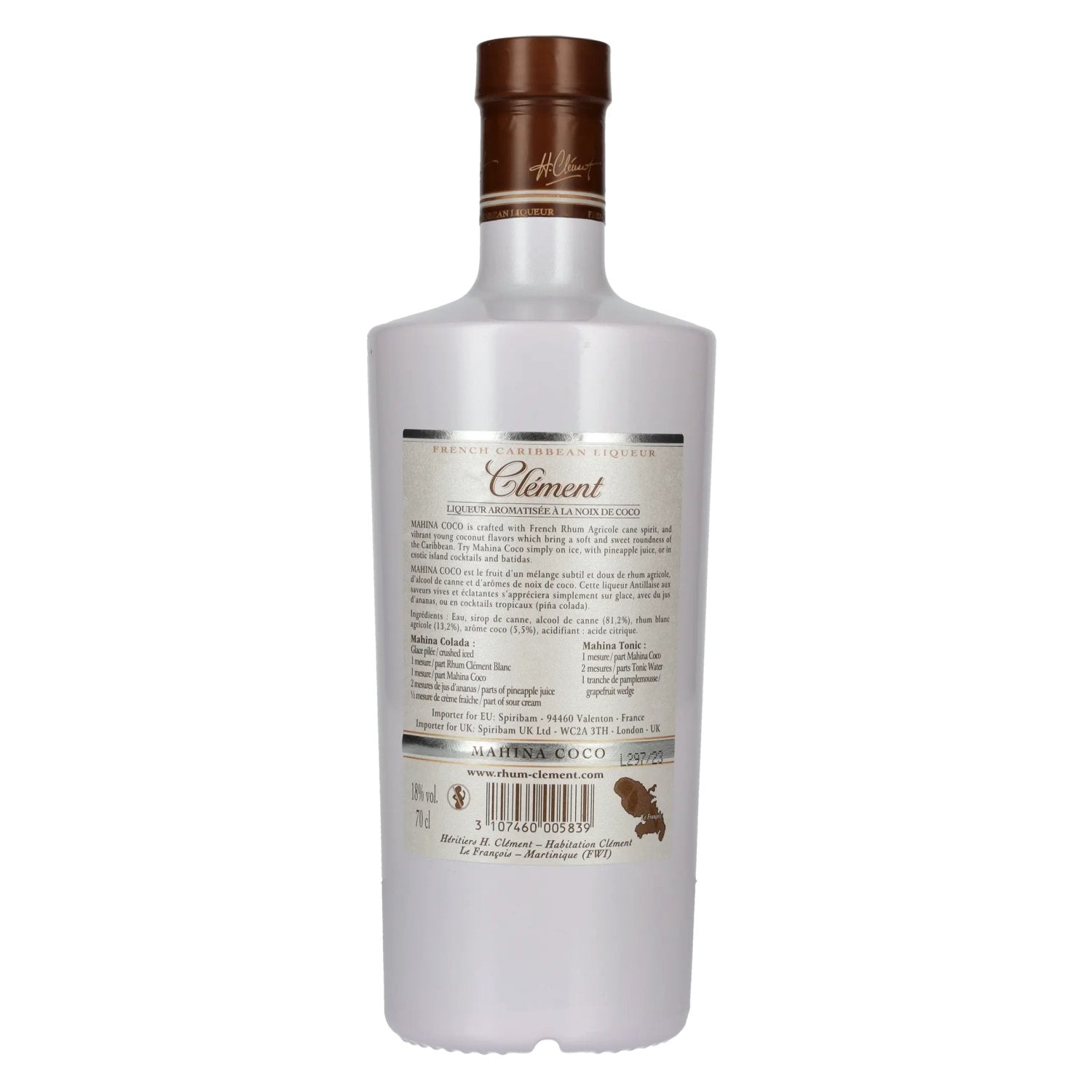 Clément MAHINA COCO Liqueur 18% Vol. 0,7l