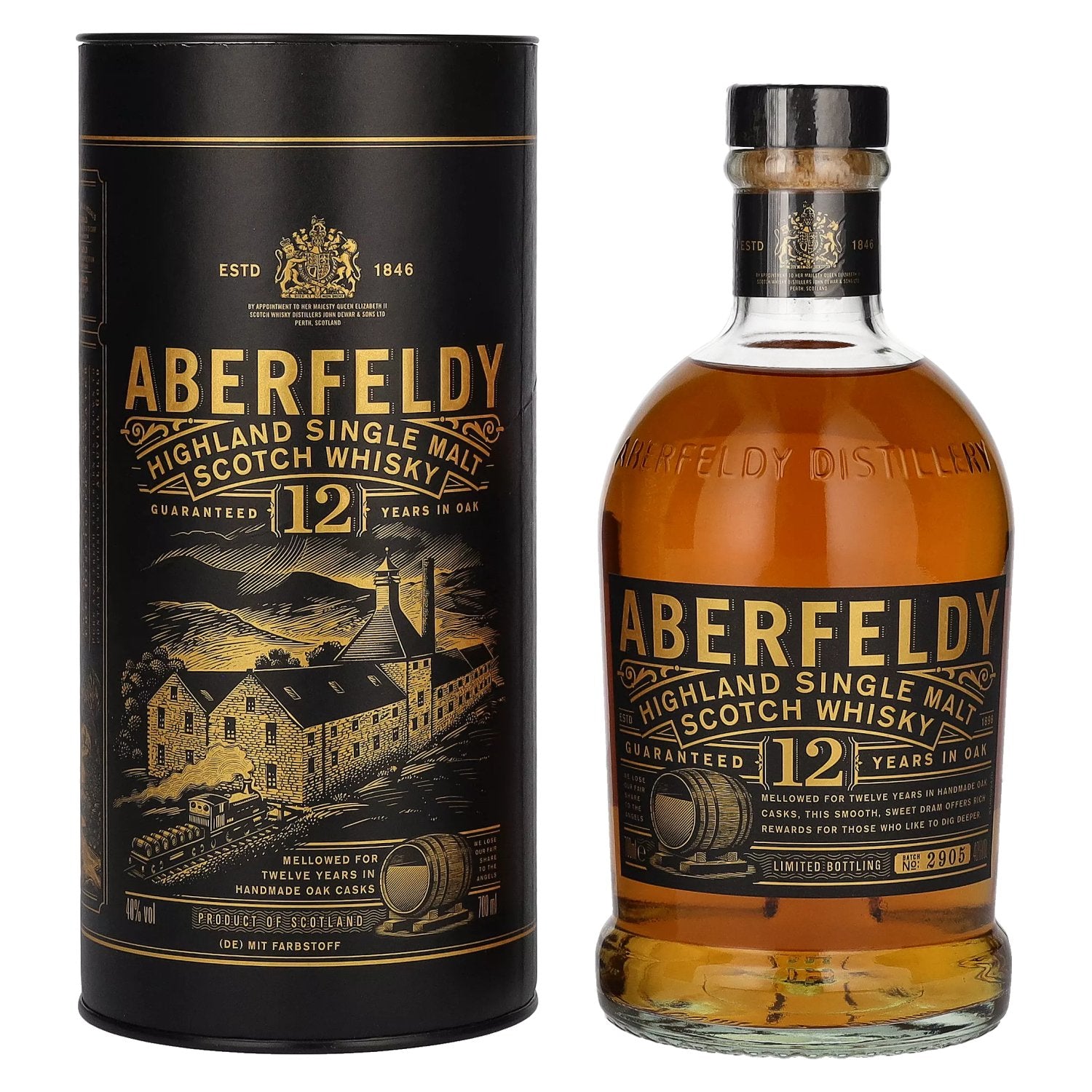 Aberfeldy 12 Years Old Highland Single Malt 40% Vol. 0,7l en boîte cadeau