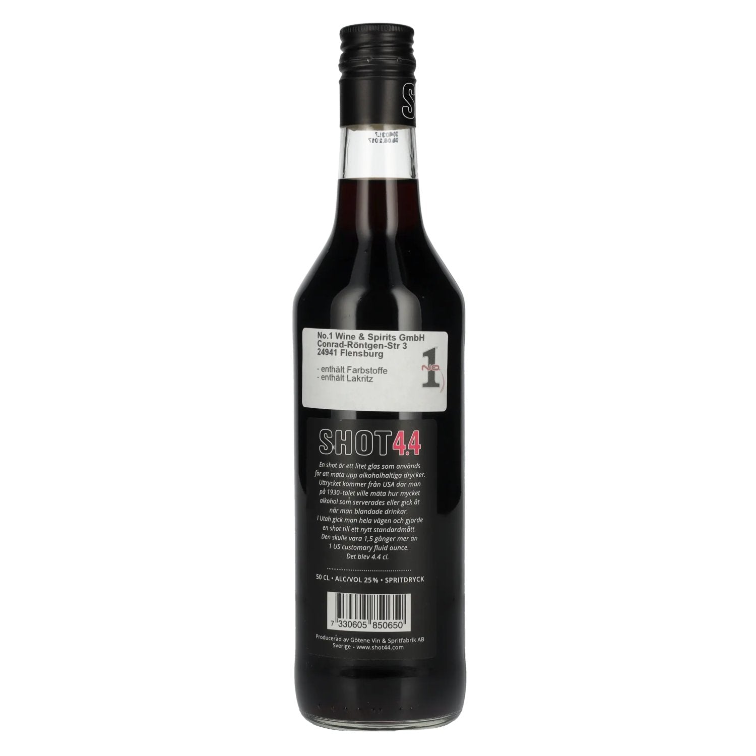 SHOT 4.4 Hallon Lakrits 25% vol. 0,5l