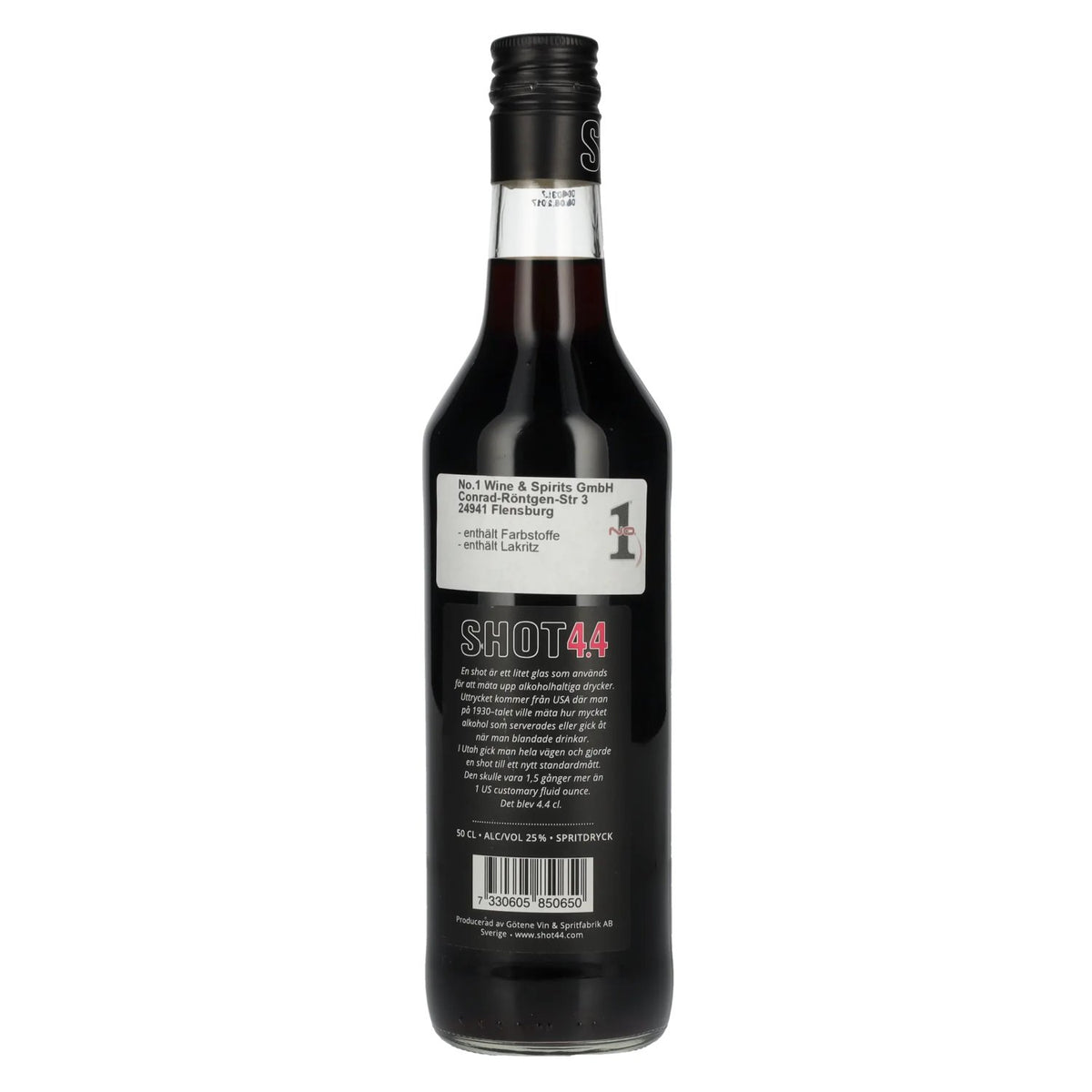 SHOT 4.4 Hallon Liquorice 25% Vol. 0.5l