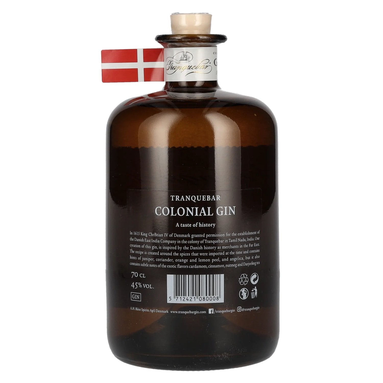 Tranquebar Colonial Gin 45% vol. 0,7l