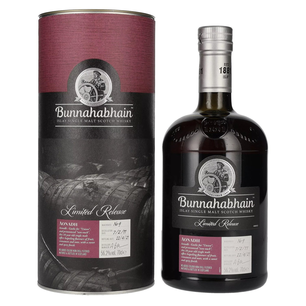 Bunnahabhain AONADH Islay Single Malt Limited Release No. 9 56,2% Vol. 0,7l in gift box